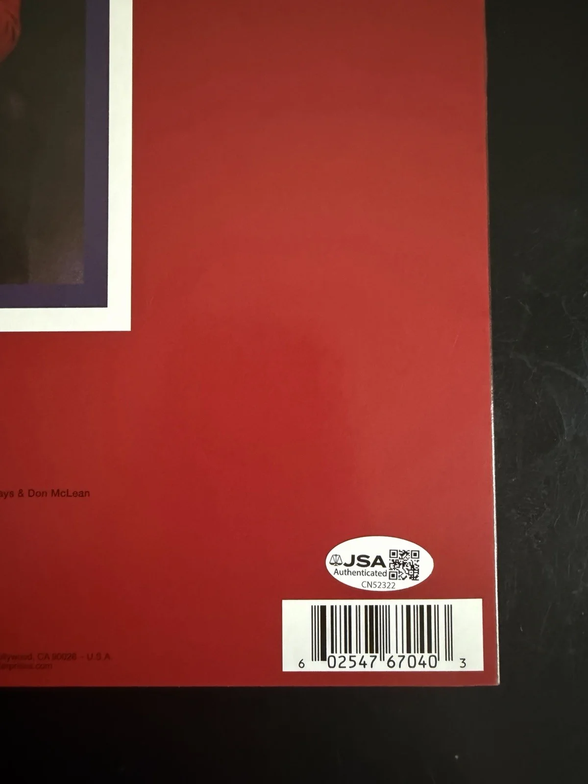 DON MCLEAN SIGNED ‘AMERICAN PIE’ VINYL RECORD ALBUM LP JSA COA, изображение 5