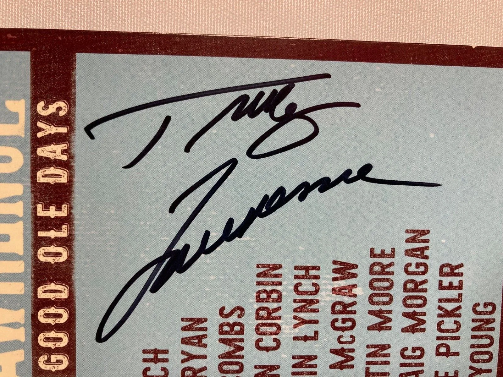 TRACY LAWRENCE GOOD OLE DAYS SIGNED/Autographed CD - No COA, изображение 2