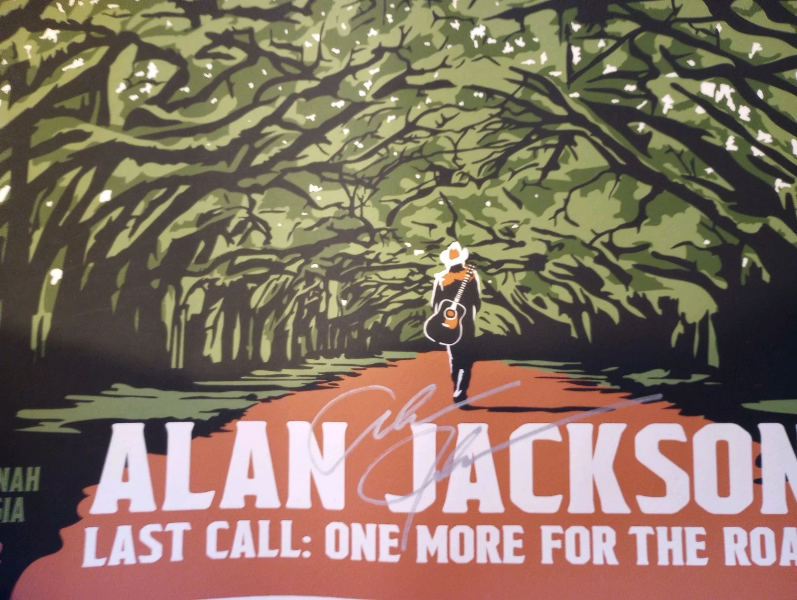 Alan Jackson Signed Autographed 18X24 Poster 2022 Savannah GA Authentic, image 2