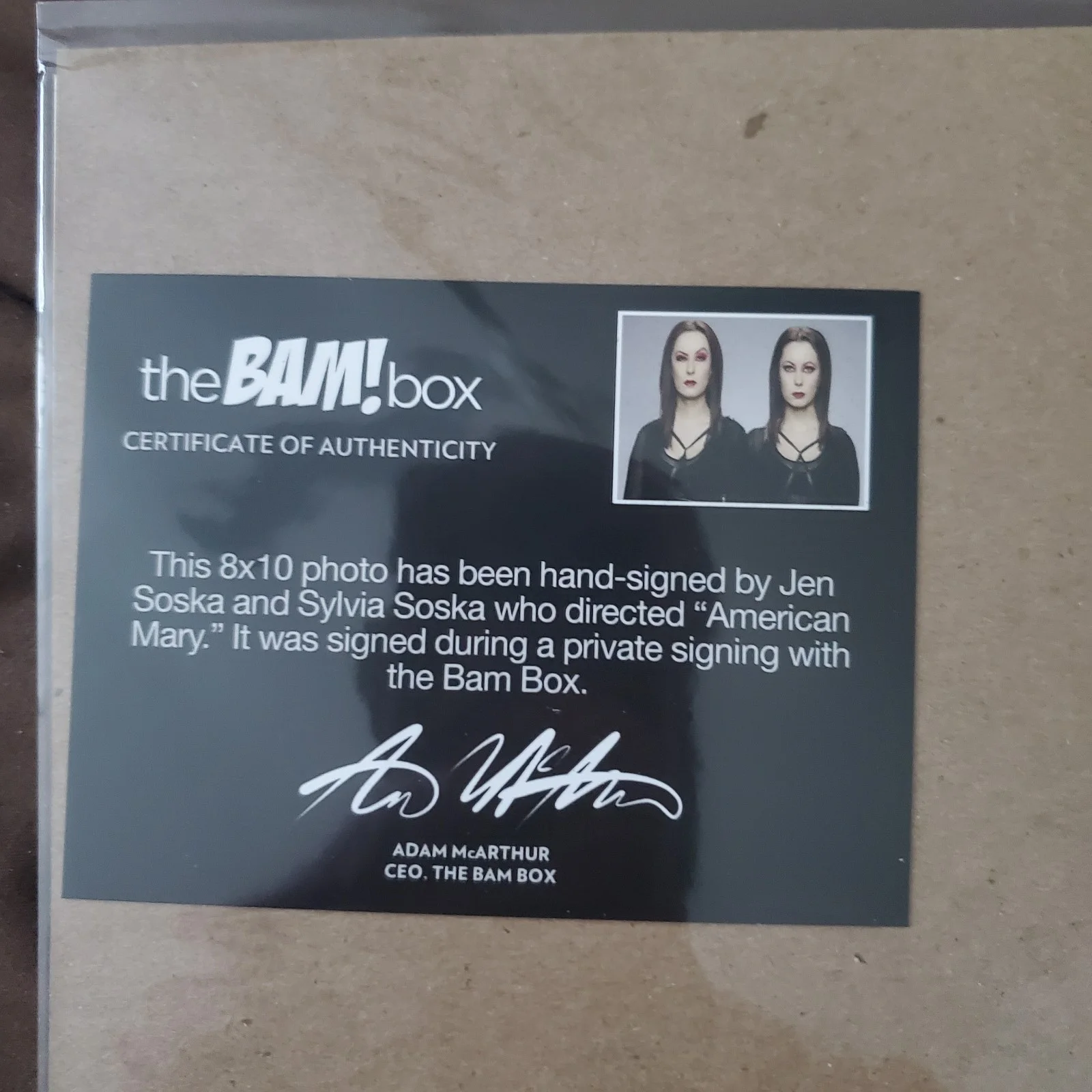 Jen Soska & Sylvia Soska signed American Mary 8x10 Photo Bam Box COA, изображение 2