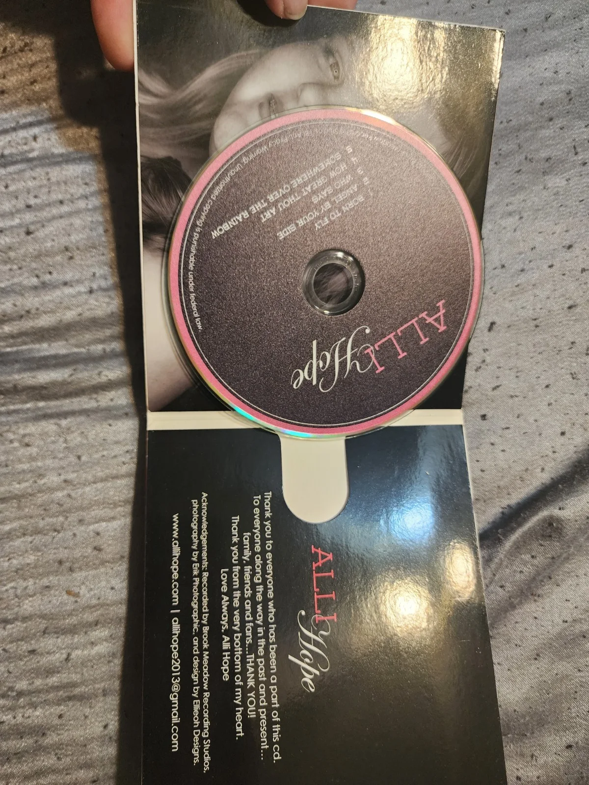 Alli Hope CD Signed Rare Pop, image 3
