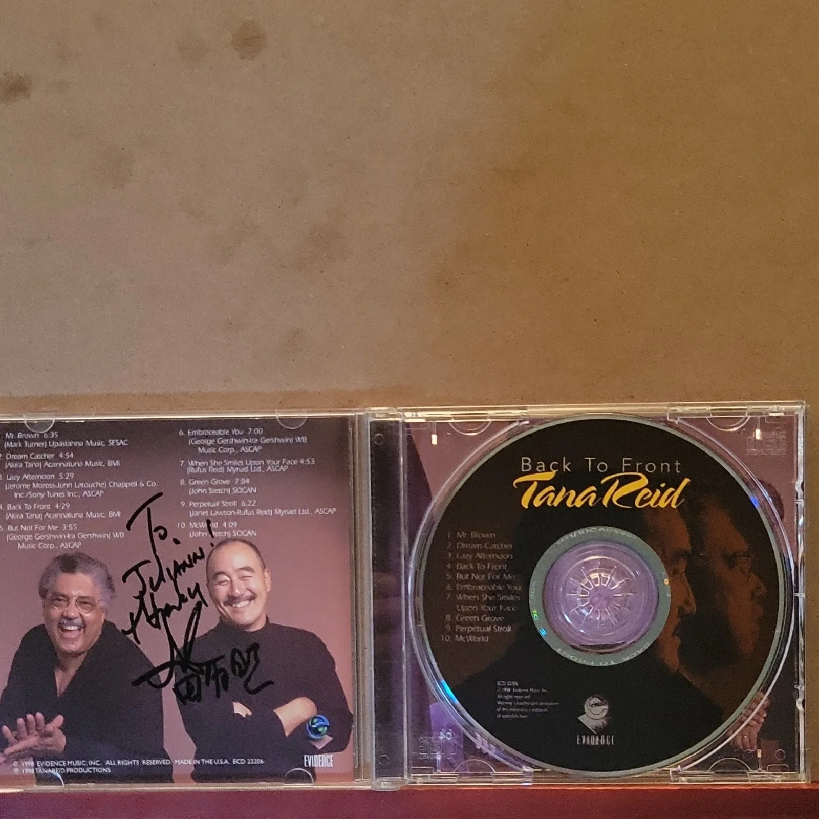 TanaReid Signed CD Back To Front with Booklet autographed, image 3