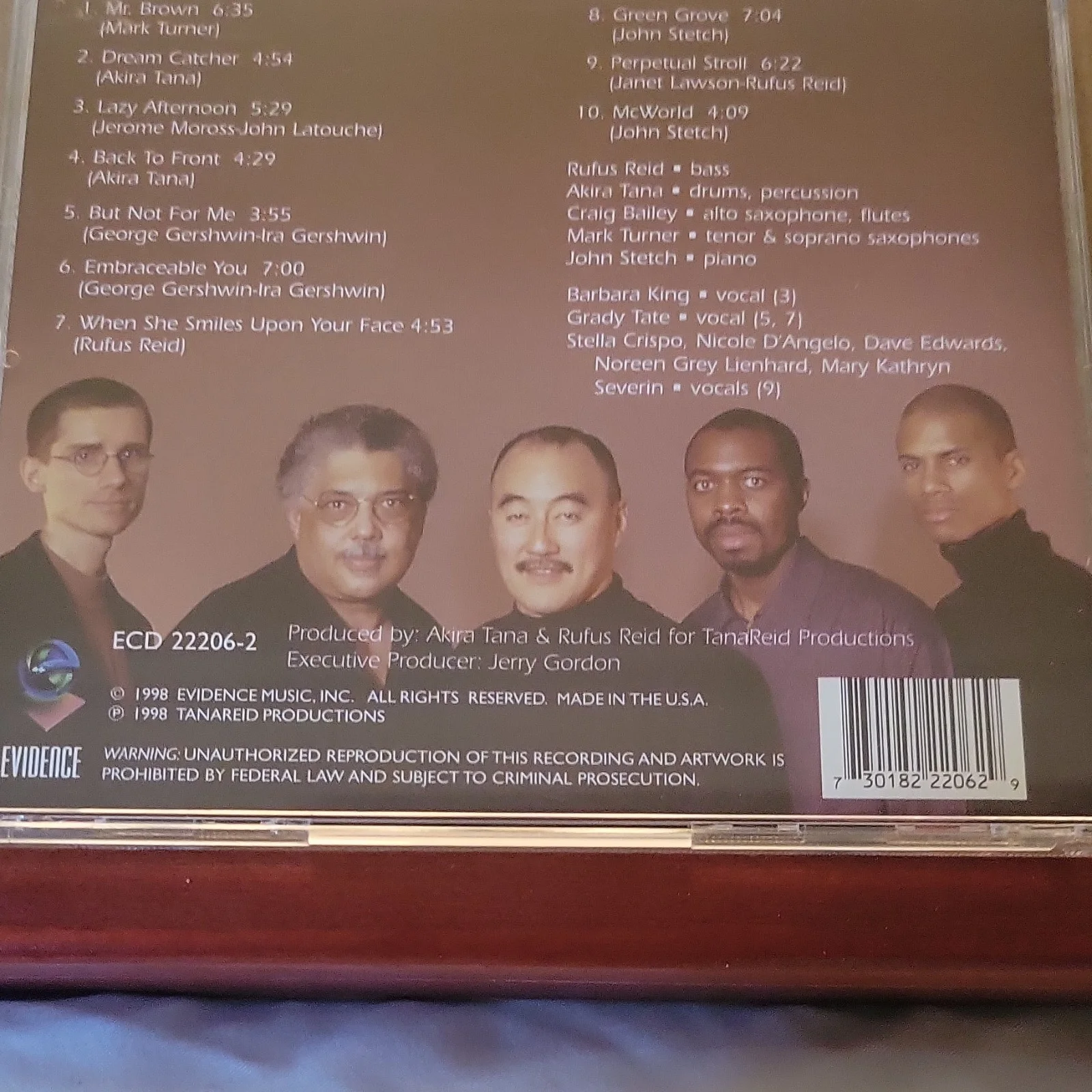 TanaReid Signed CD Back To Front with Booklet autographed, image 4