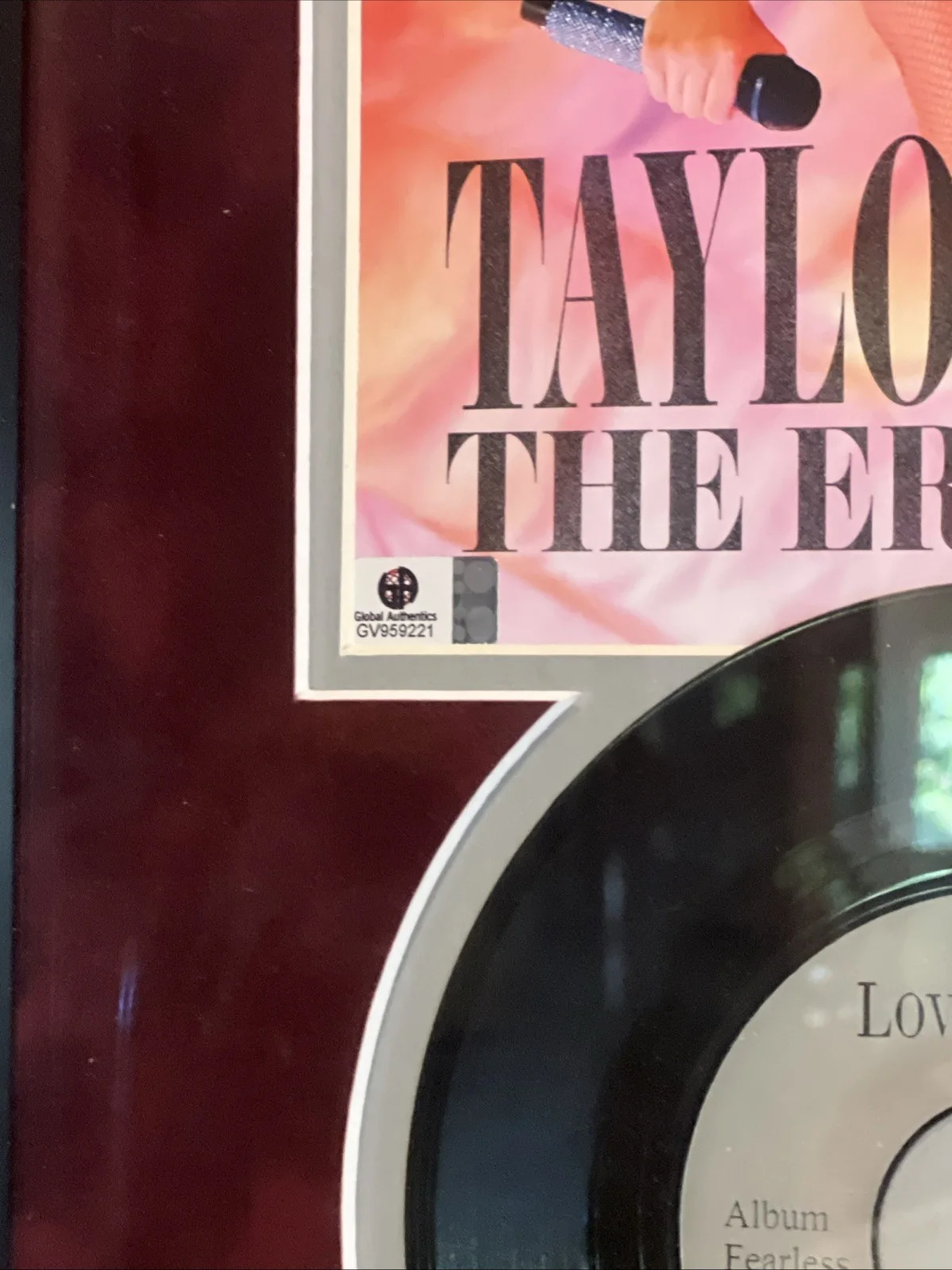 Taylor Swift Signed Autograph The Eras Tour Custom Framed Global Authentication, image 3