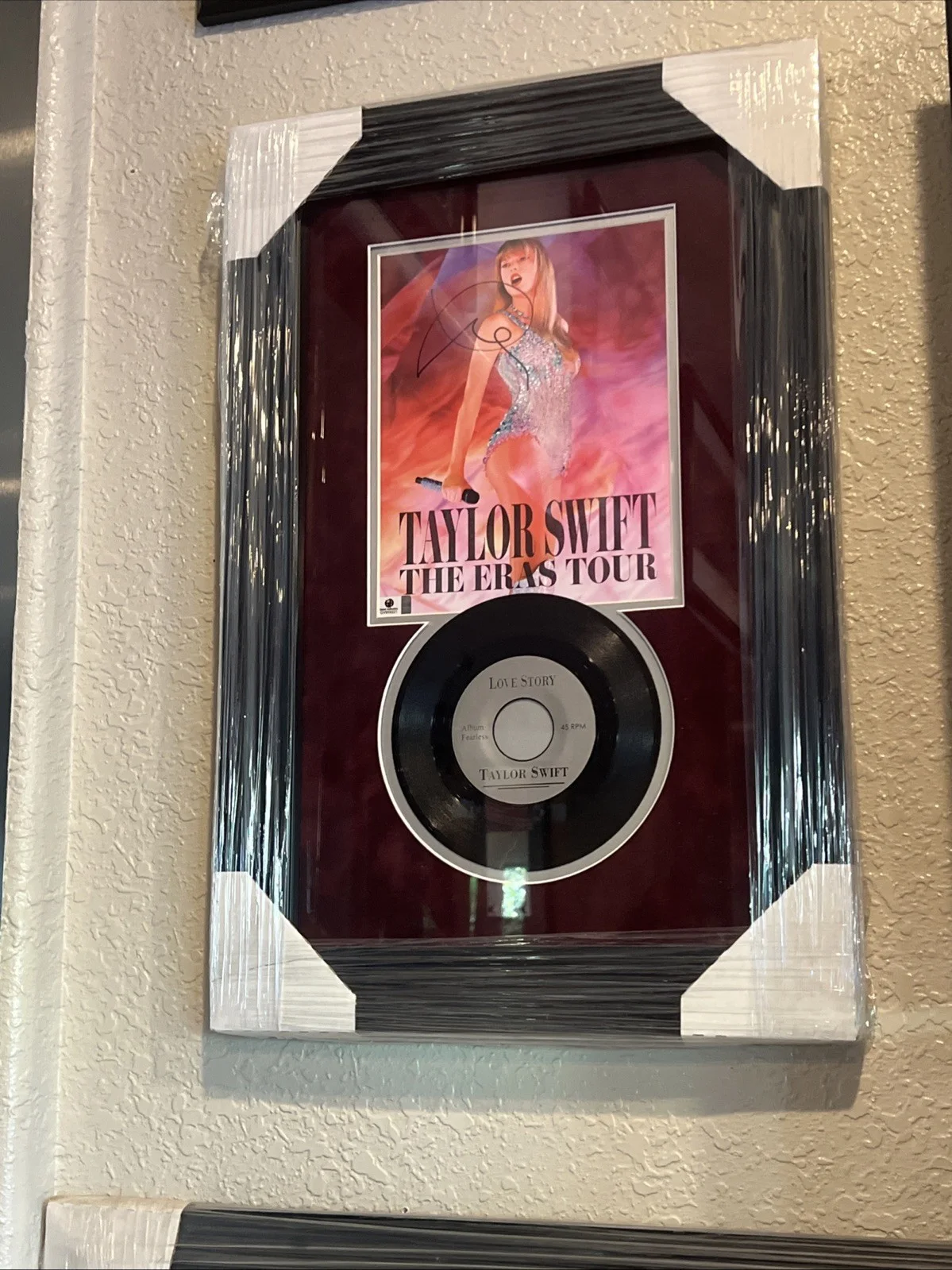 Taylor Swift Signed Autograph The Eras Tour Custom Framed Global Authentication, image 4