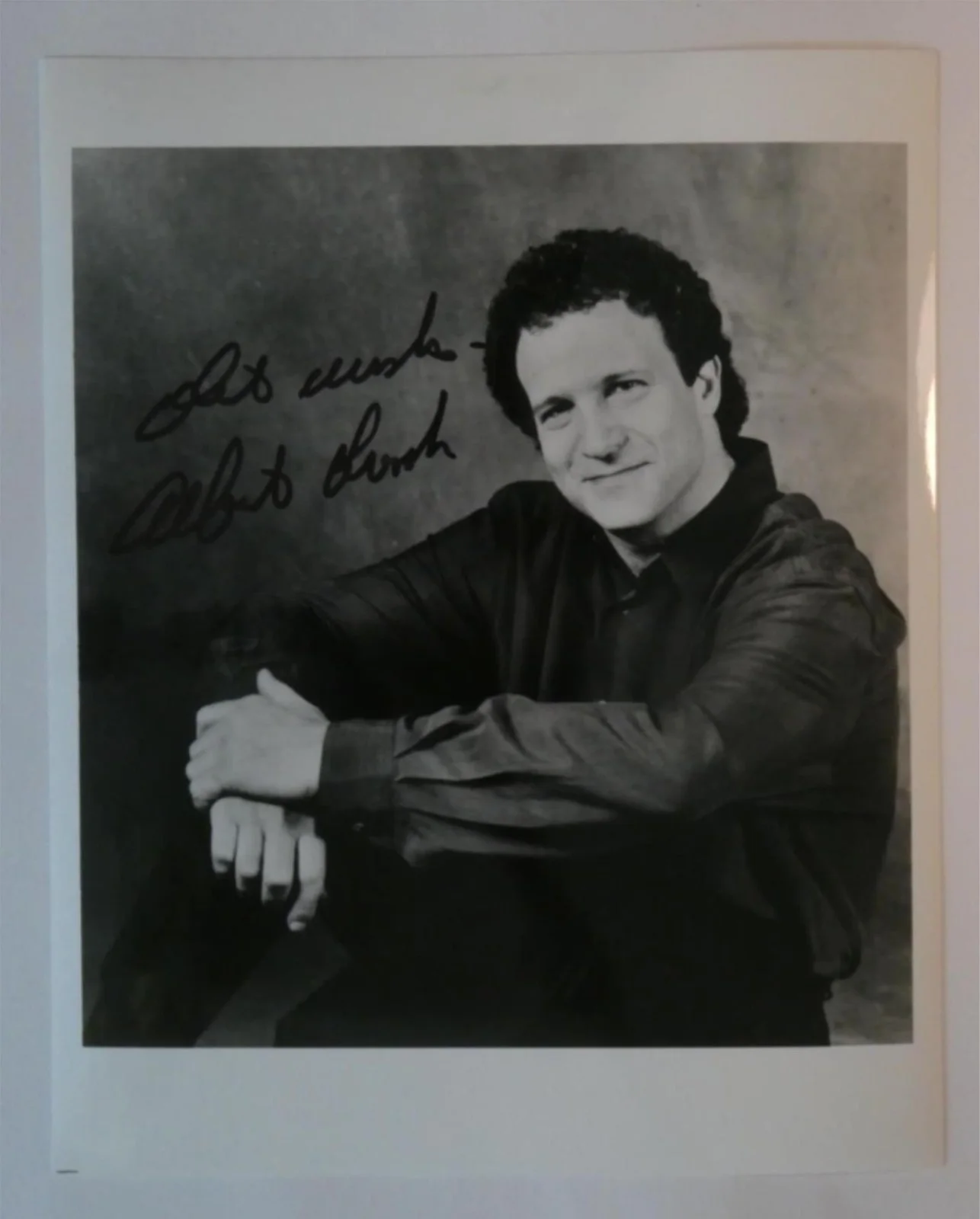 Albert Brooks — Albert Brooks Signed 8x10 B&W Photo Autographed Broadcast News