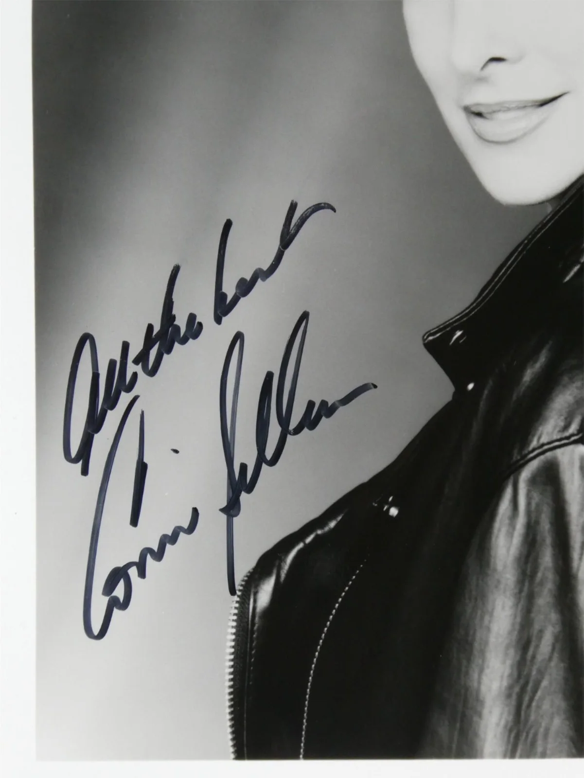 Connie Sellecca — Connie Sellecca Signed 8x10 B&W Photo Autographed Hotel, image 2