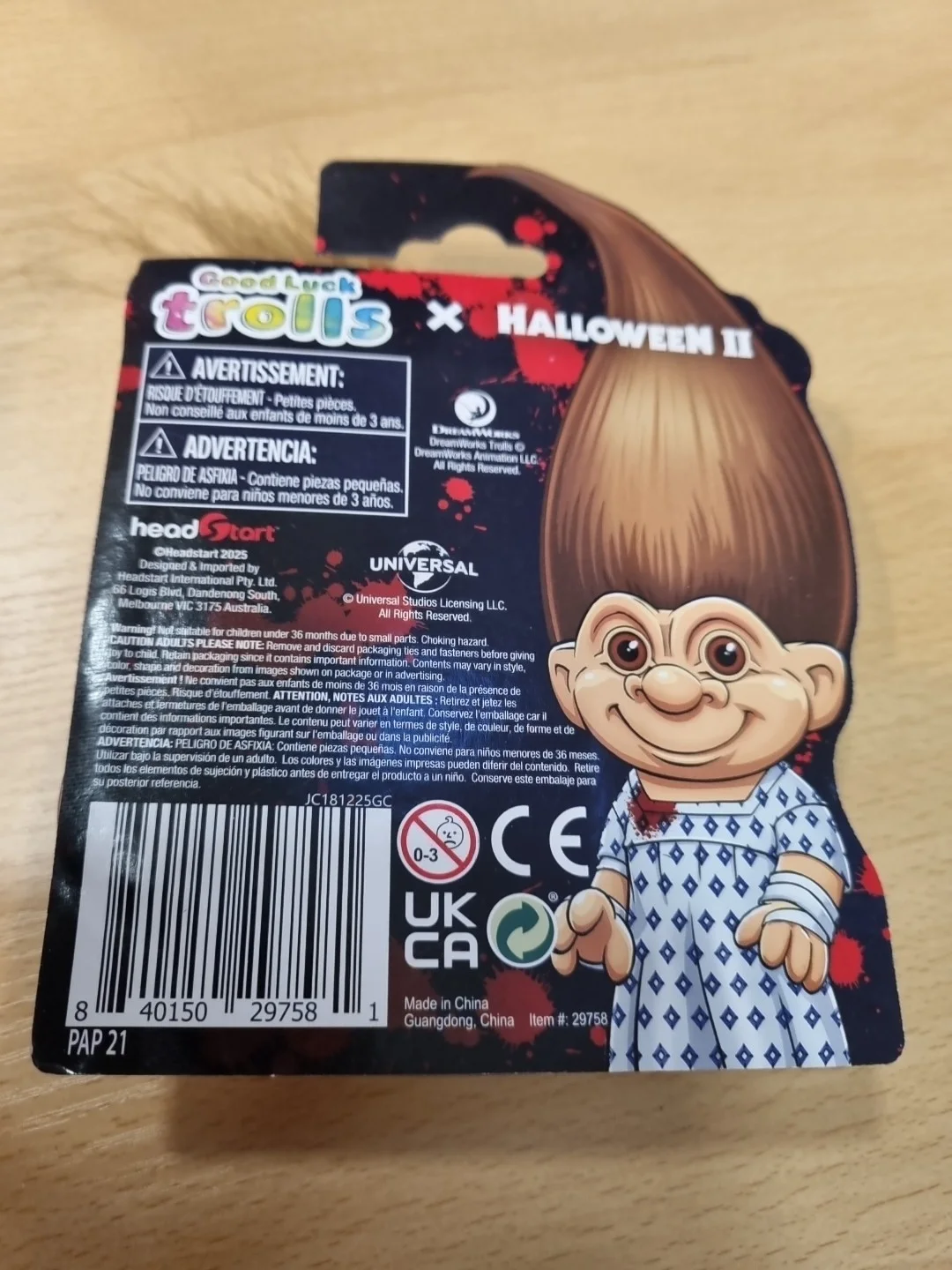 Good Luck Trolls Horror X Halloween 2 Laurie strode New On Card (Micheal Myres), изображение 3