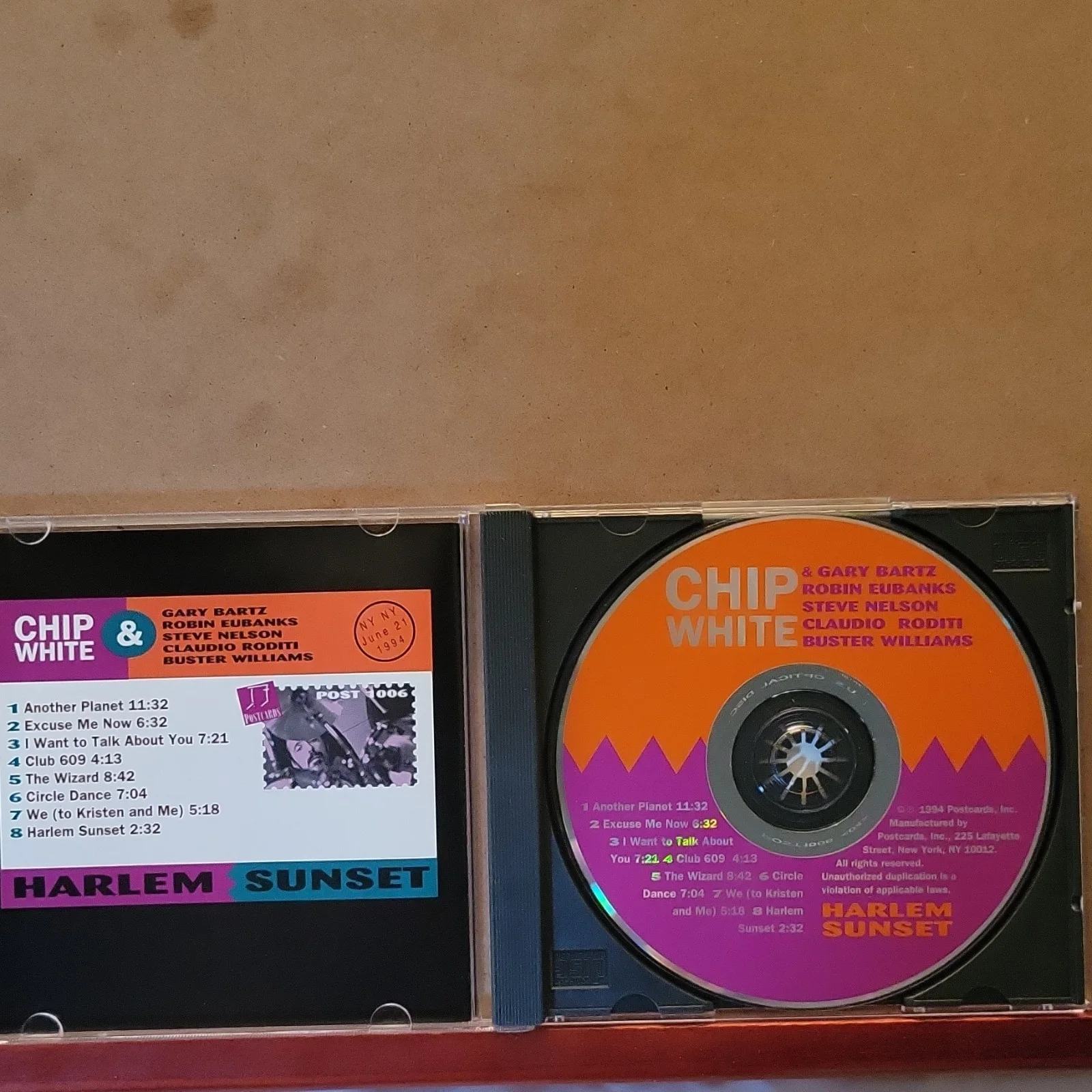 Chip White Signed Original Music CD Harlem Sunset with Booklet autographed, image 3