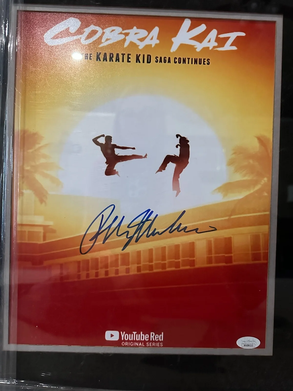 Ralph Macchio — Cobra Kai Ralph Macchio Autographed Signed 22x26 Framed Photo Karate Kid W/COA, изображение 4