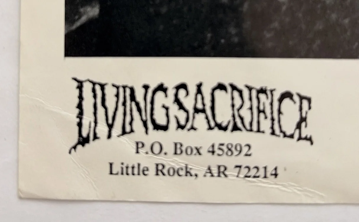 Living Sacrifice Self-titled Album 1991 Band Signed Autographed 8x10 Photo RARE!, изображение 2