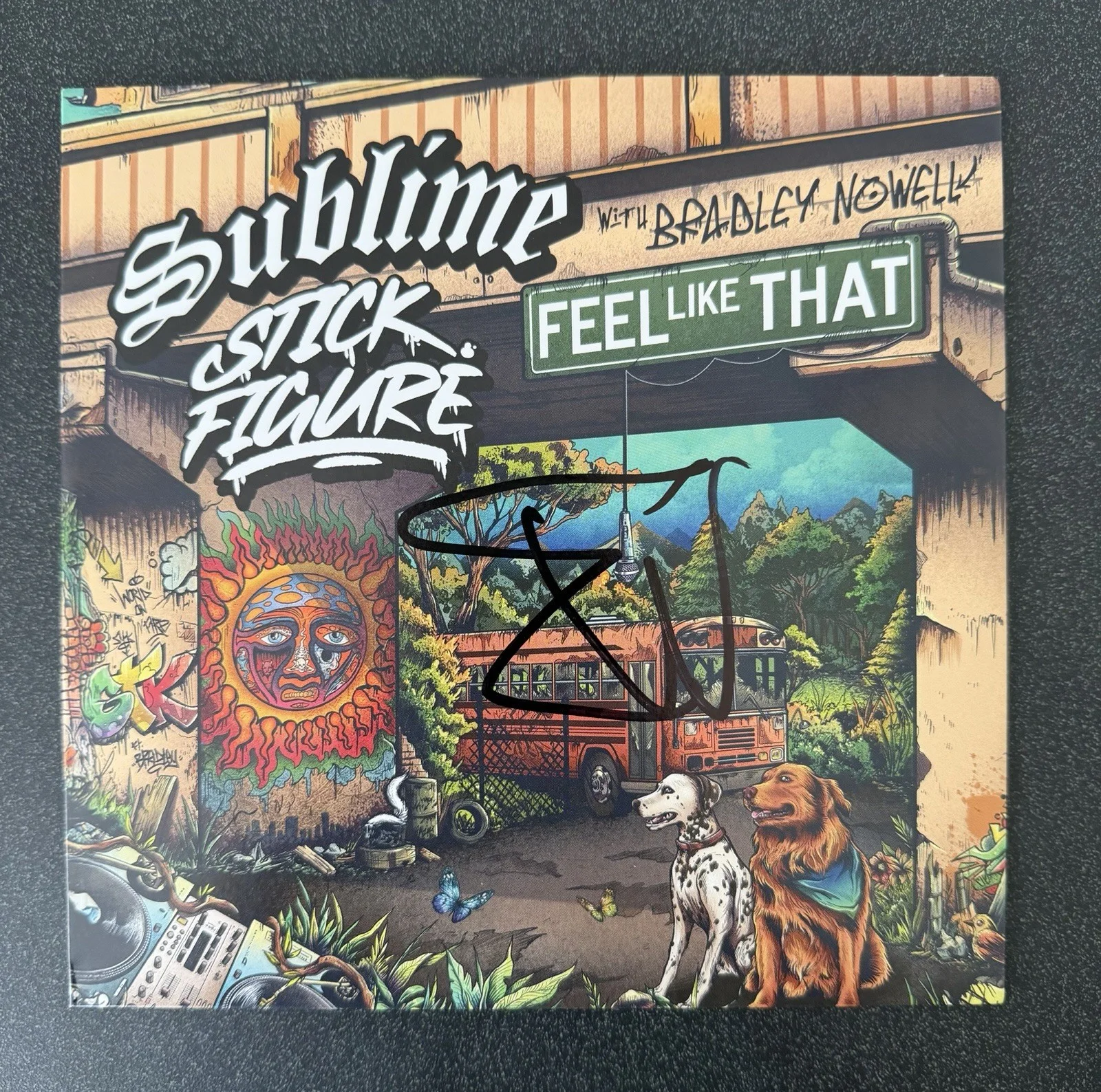 ERIC WILSON SIGNED *SUBLIME* STICK FIGURE 7”VINYL RECORD SINGLE JSA COA, image 2