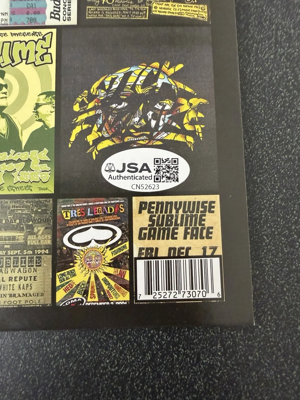 ERIC WILSON SIGNED *SUBLIME* STICK FIGURE 7”VINYL RECORD SINGLE JSA COA, image 4