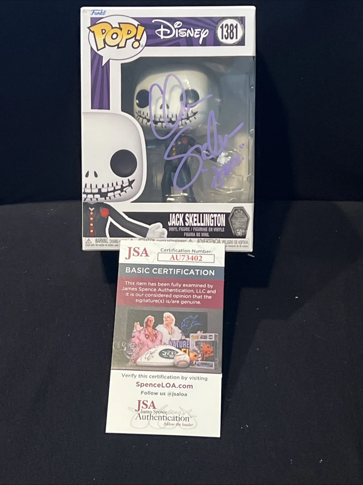 Chris Sarandon — Chris Sarandon Signed Autograph Funko Pop Jack Skellington JSA Authentication, image 3