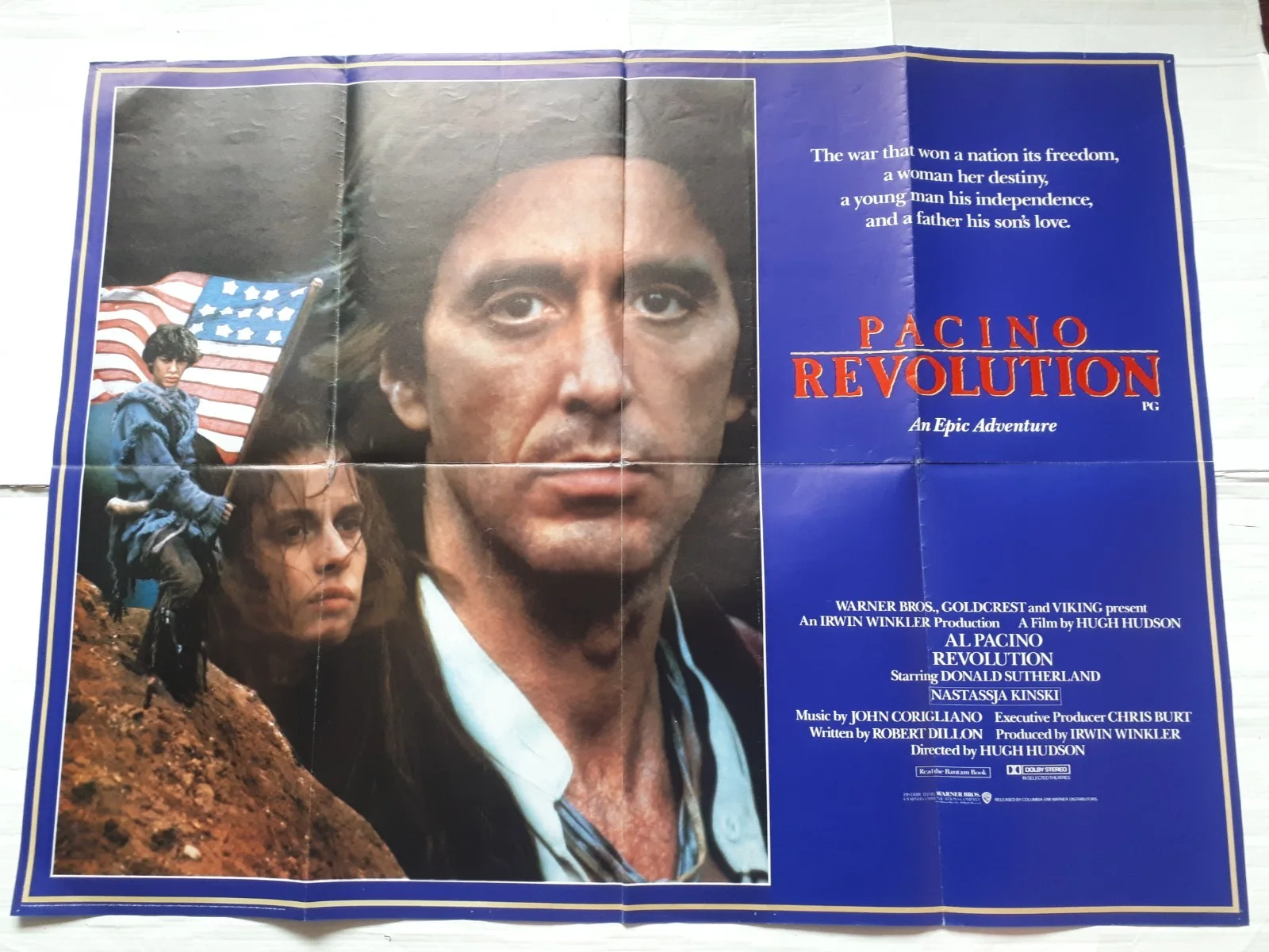 revolution 1985 ORIGINAL Poster UK Quad 30x40" 1980s al pacino, image 3