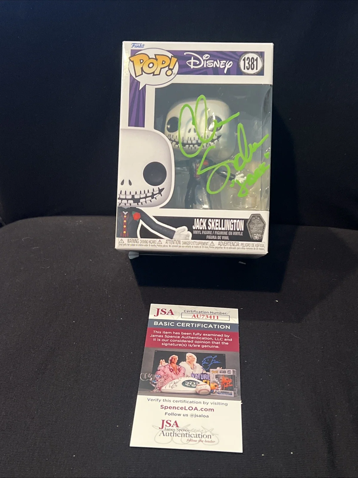 Chris Sarandon — Chris Sarandon Signed Autograph Funko Pop Jack Skellington JSA Authentication, image 3
