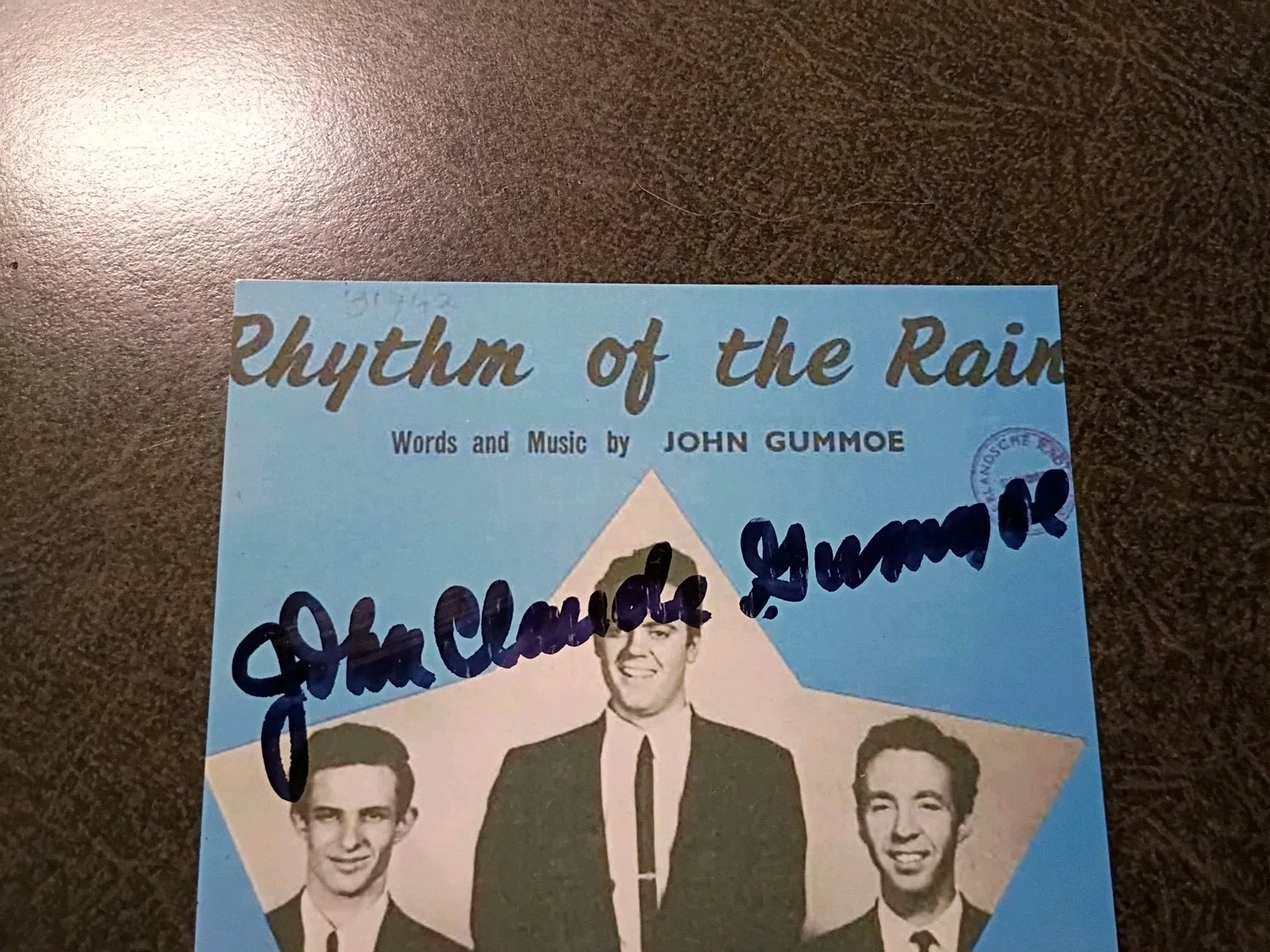 JOHN GUMMOE Hand Signed Autograph 4X6 Photo - THE CASCADES - RHYTHM OF THE RAIN, изображение 3