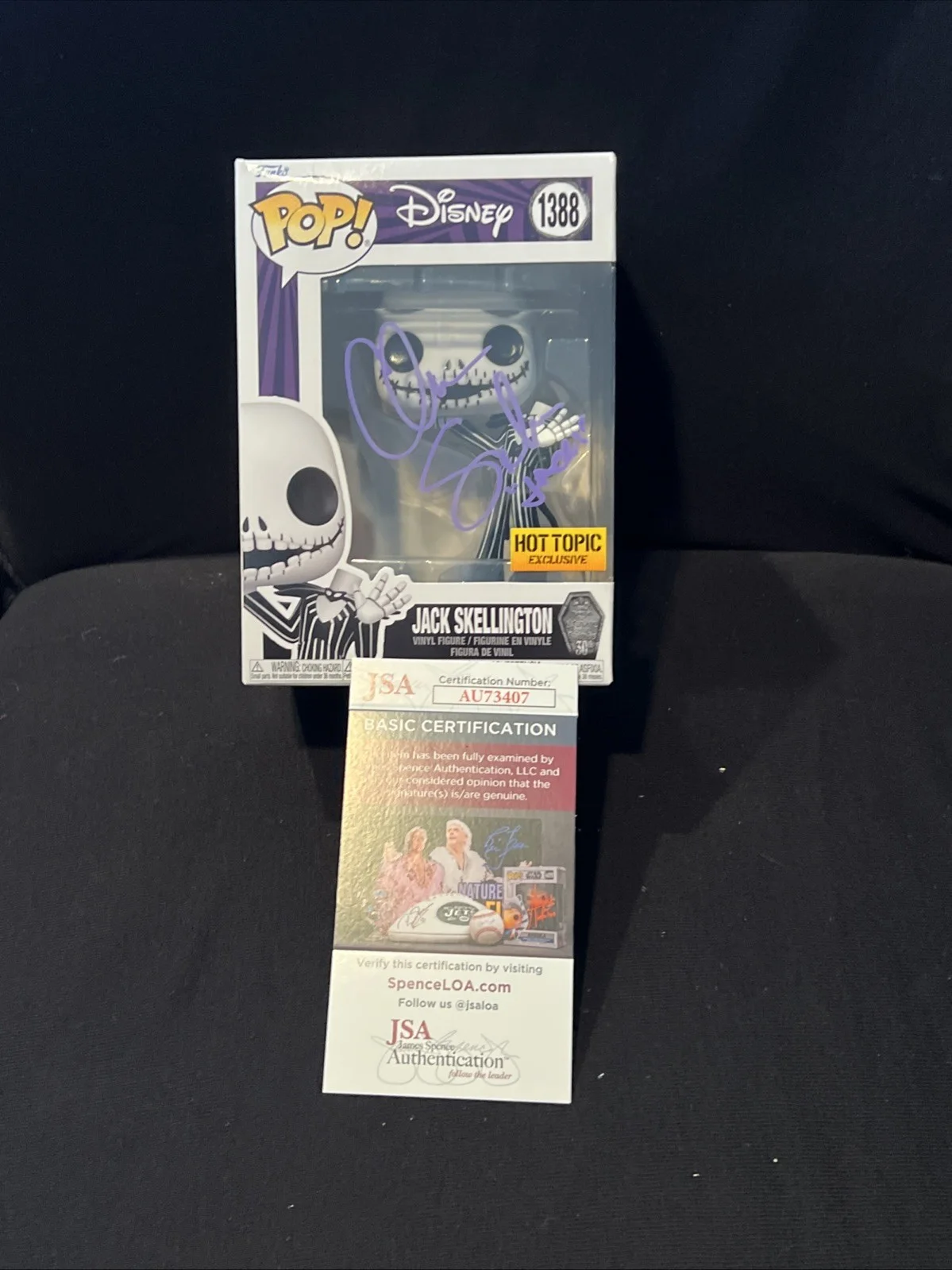 Chris Sarandon — Chris Sarandon Signed Autograph Funko Pop Jack Skellington JSA Authentication, image 3