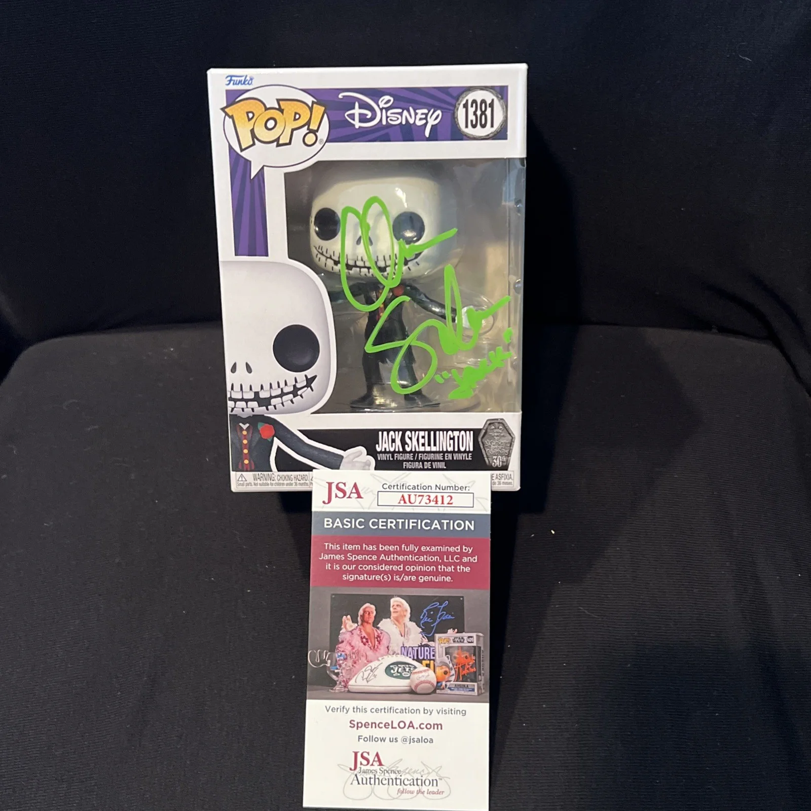 Chris Sarandon — Chris Sarandon Signed Autograph Funko Pop Jack Skellington JSA Authentication, image 3