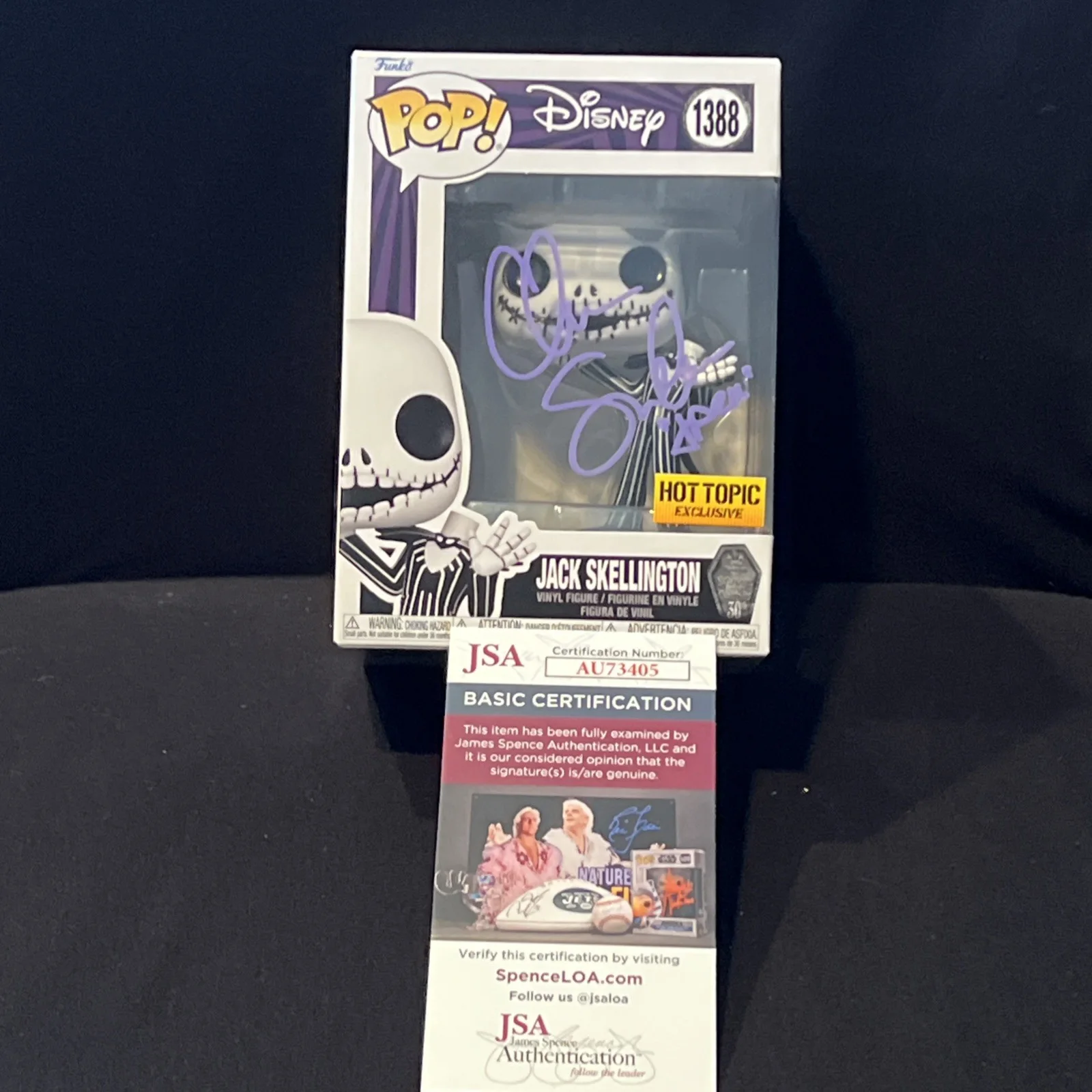 Chris Sarandon — Chris Sarandon Signed Autograph Funko Pop Jack Skellington JSA Authentication, image 3