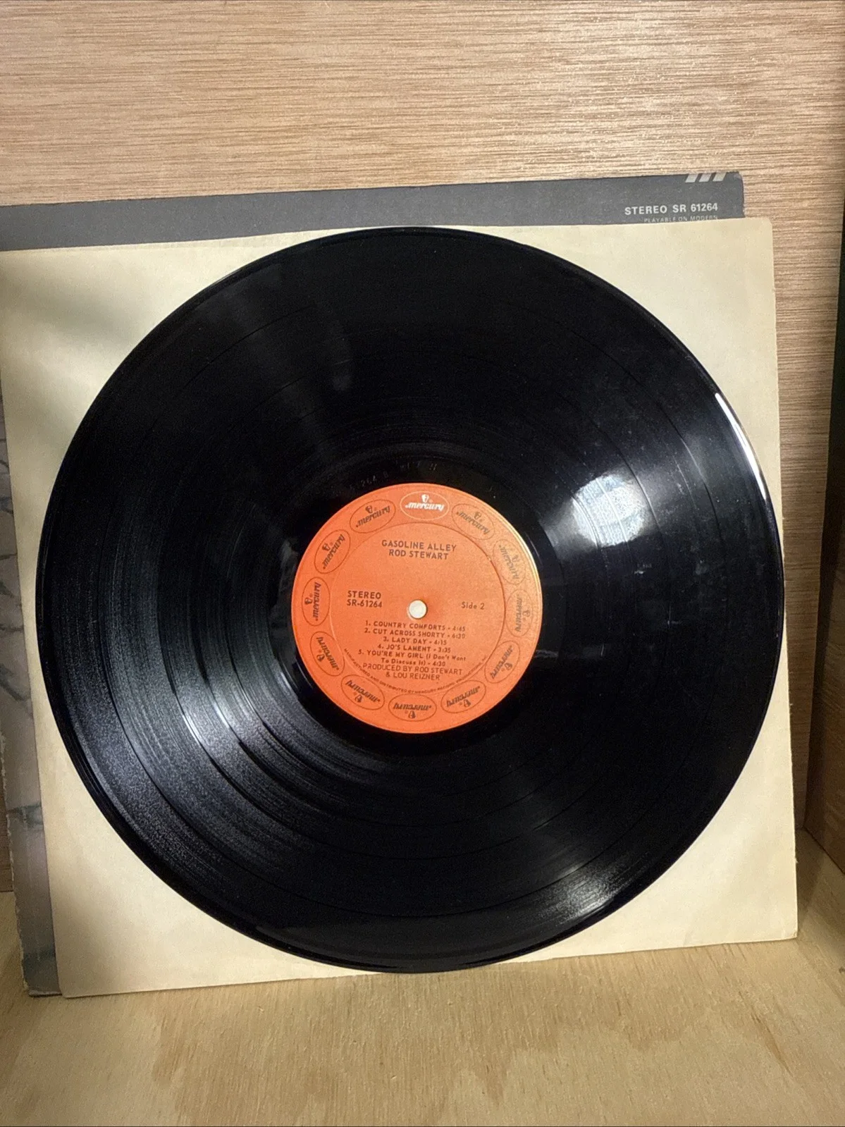 Rod Stewart Signed Album Gasoline Alley COA108013, изображение 5