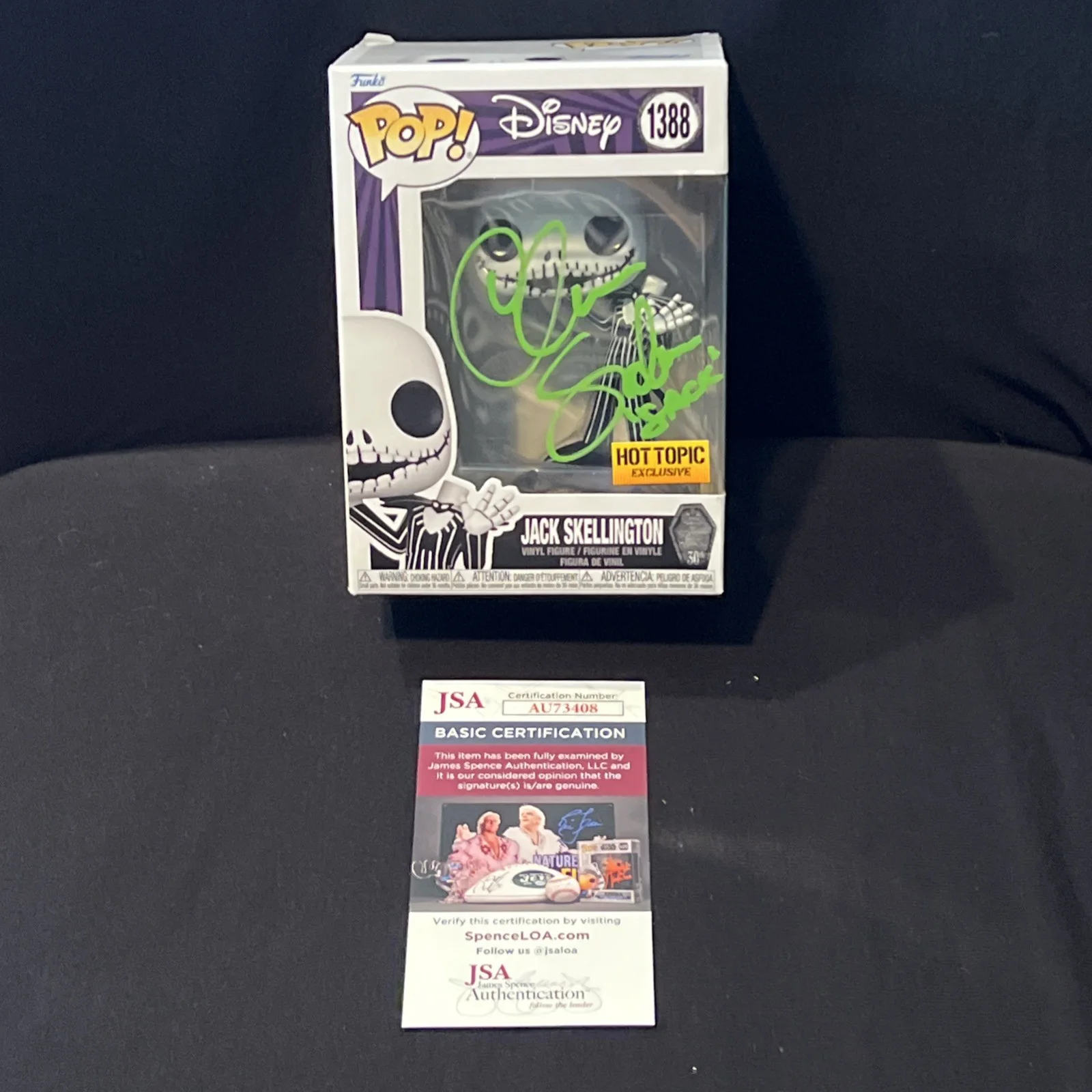 Chris Sarandon — Chris Sarandon Signed Autograph Funko Pop Jack Skellington JSA Authentication, image 3