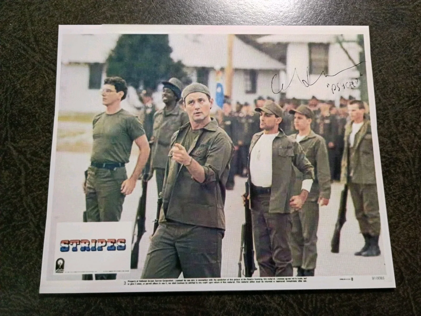 CONRAD DUNN As PSYCHO — CONRAD DUNN As PSYCHO 2 Hand Signed Autograph 4X6 Photo S -ACTOR - STRIPES, изображение 2