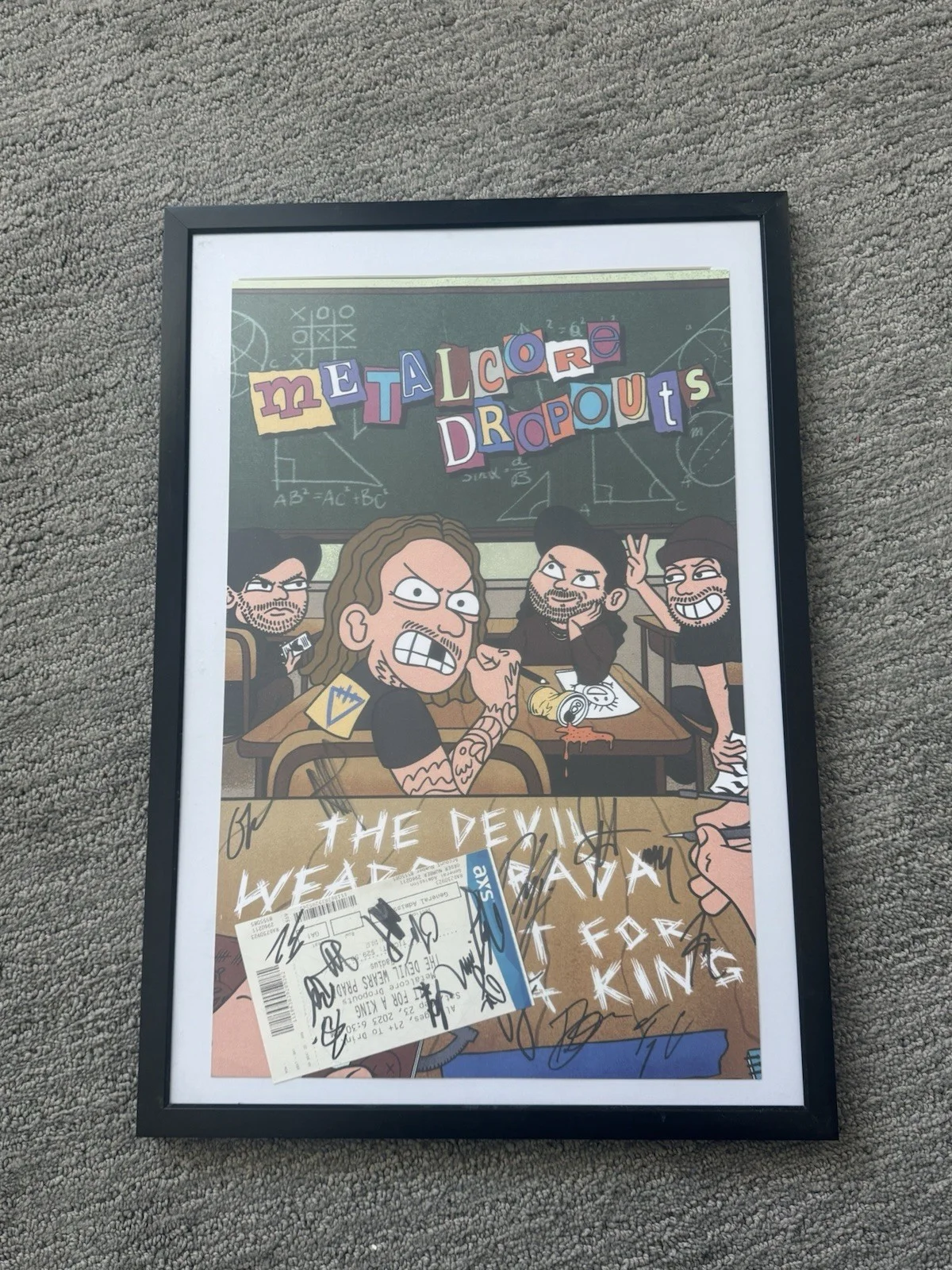Fit For A King & The Devil Wears Prada “metalcore Dropouts Tour” Signed Poster, image 2