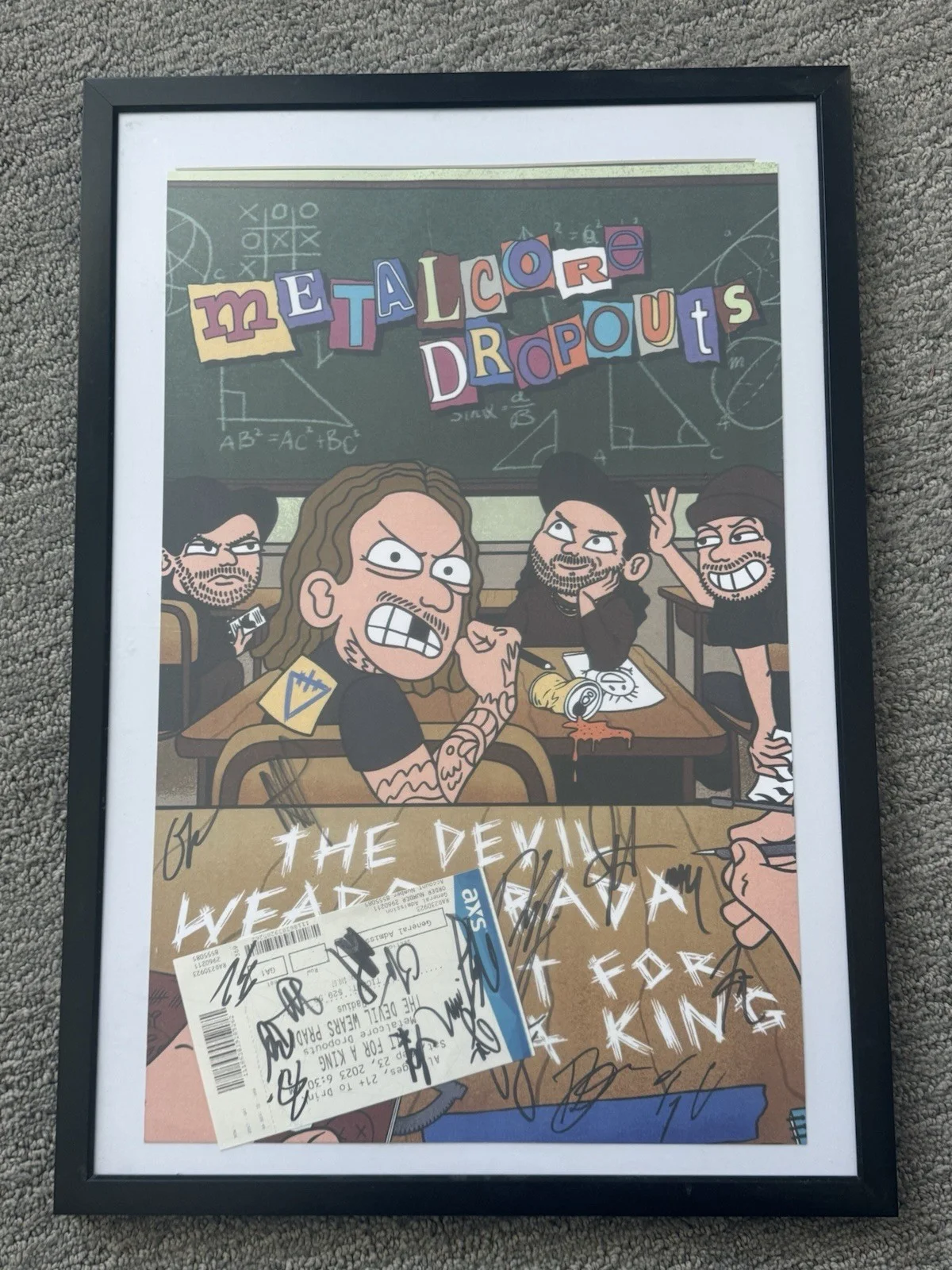 Fit For A King & The Devil Wears Prada “metalcore Dropouts Tour” Signed Poster, image 3