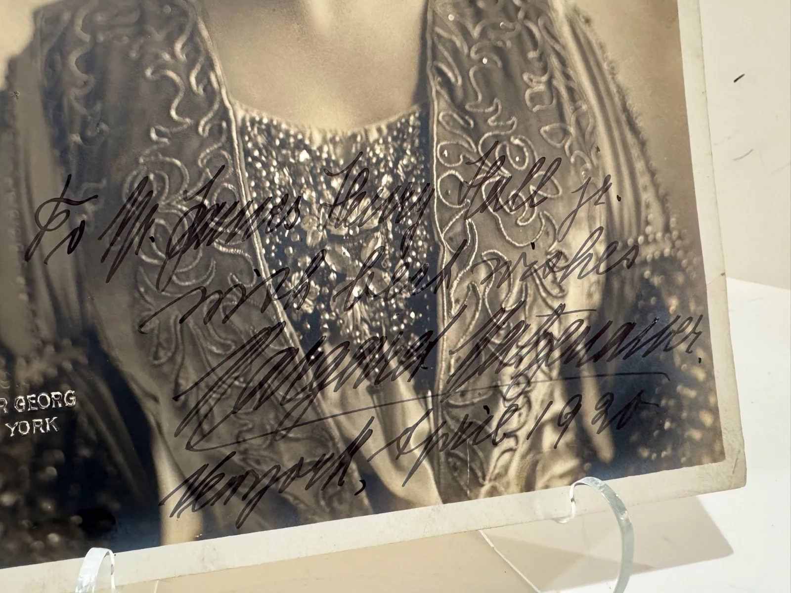 Margarete Matzenauer Signed Antique Victor Georg Photograph 1920 Opera Portrait, изображение 2