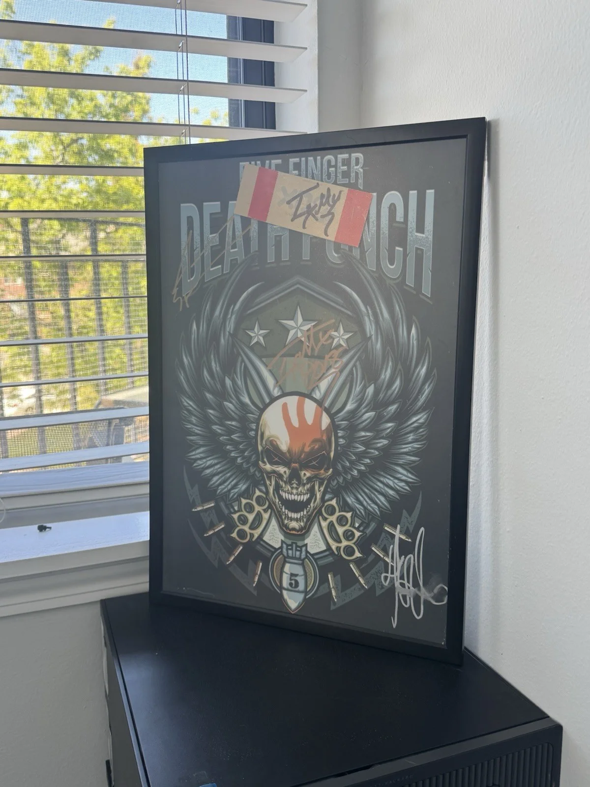 Five Finger Death Punch (FFDP) Signed Poster 2018 Tour - VIP, image 4