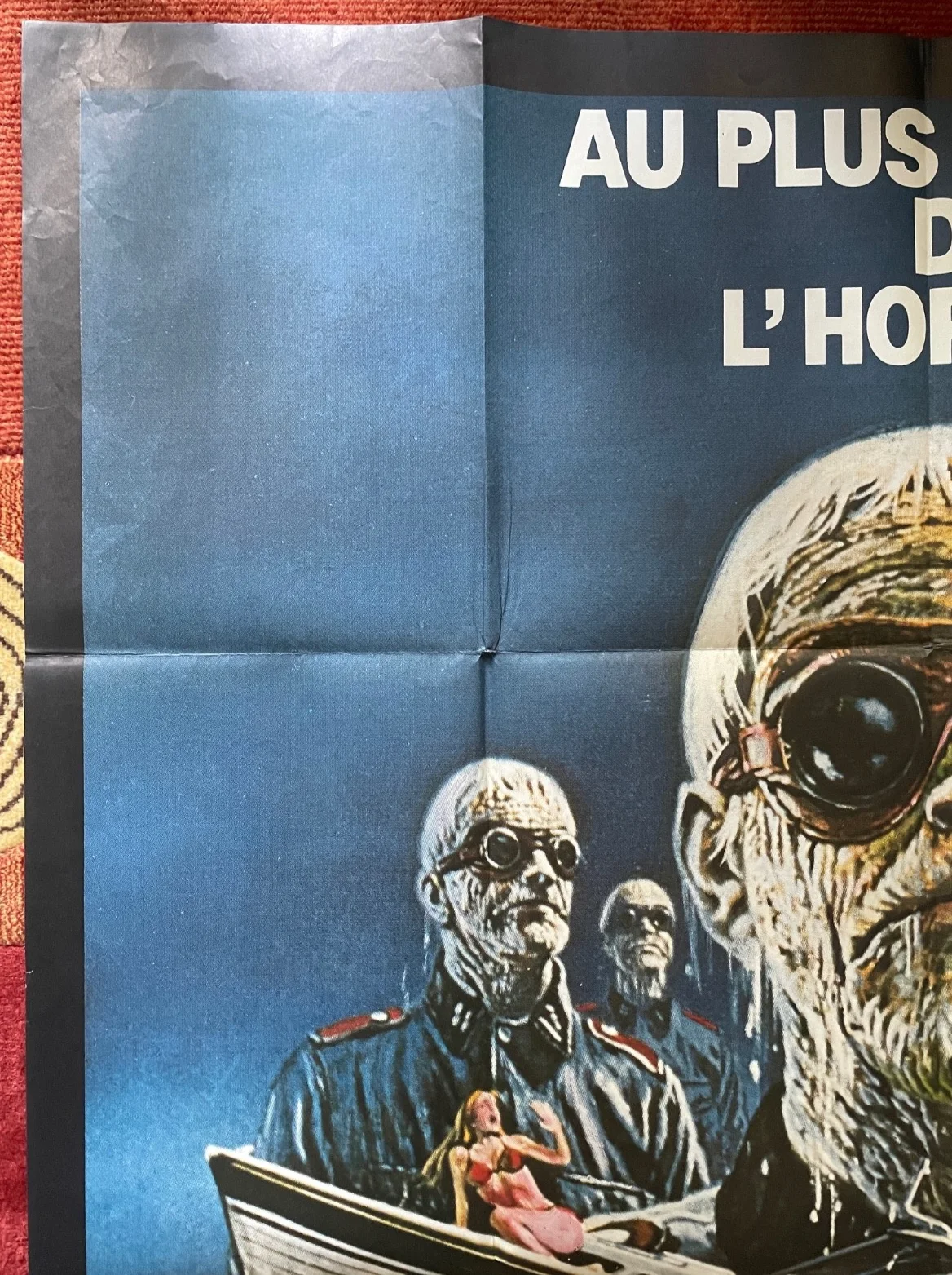 SHOCK WAVES (1977) Original French Horror Movie Poster, изображение 2
