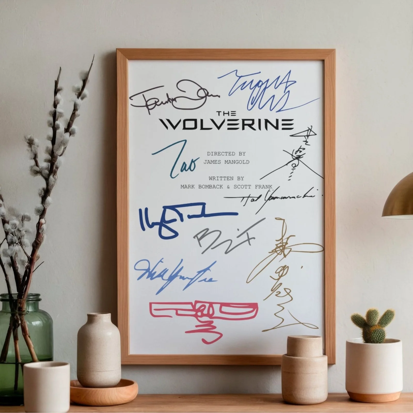 The Wolverine Inspired Poster A4 Pre-Printed Autograph Script Style Wall Art, image 2