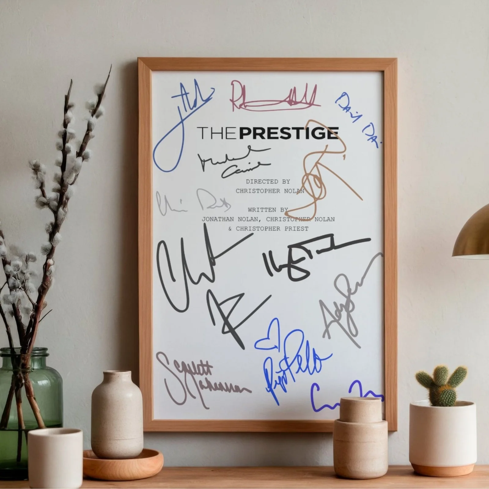 The Prestige Inspired Poster A4 Pre-Printed Signature Script Style Wall Art Gift, image 2