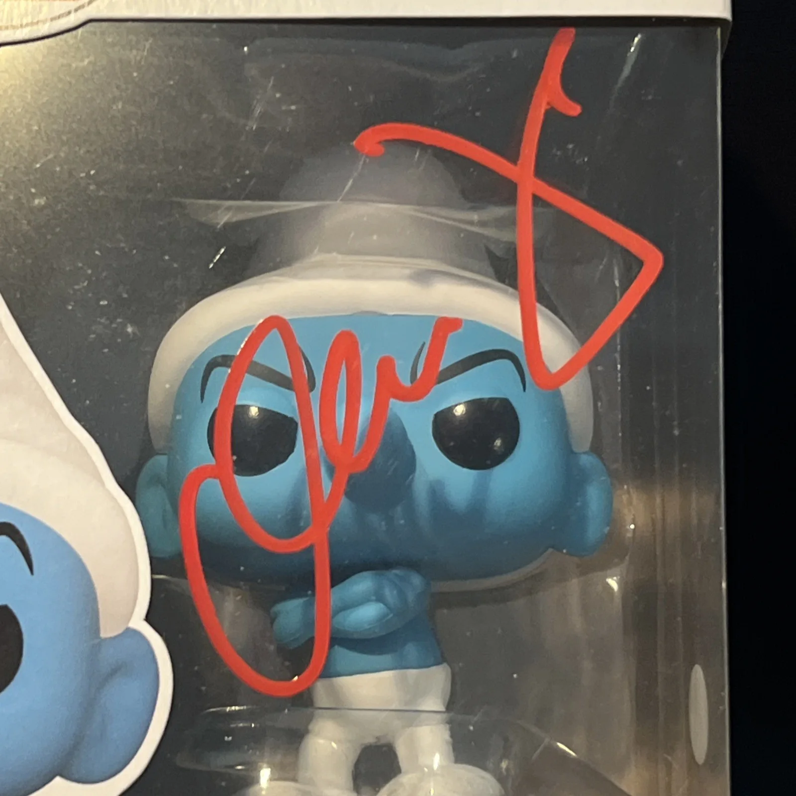 George Lopez — George Lopez Signed Autographed Grouchy Smurf Funko Pop The Smurfs, image 2