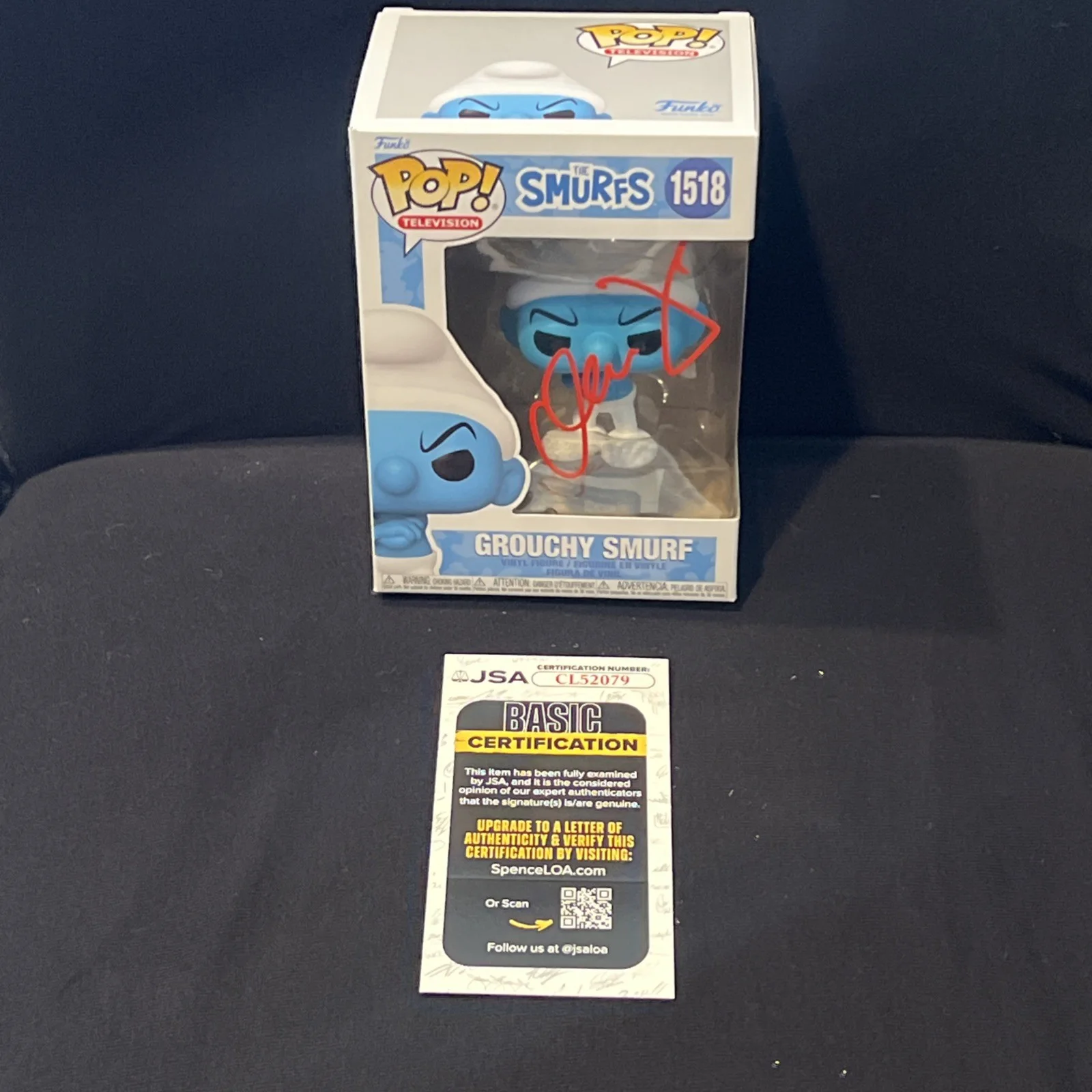 George Lopez — George Lopez Signed Autographed Grouchy Smurf Funko Pop The Smurfs, image 4