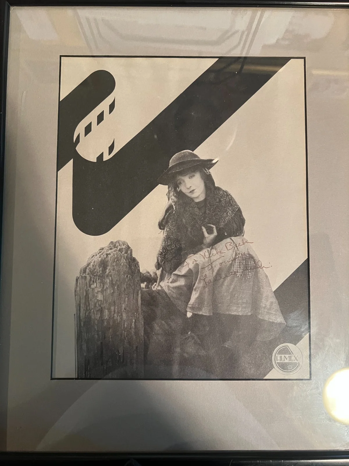 Lillian Gish — VINTAGE FILMEX LILIAN GISH SIGNED INSCRIBED SILENT FILM PHOTO PRINT FRAMED, изображение 4