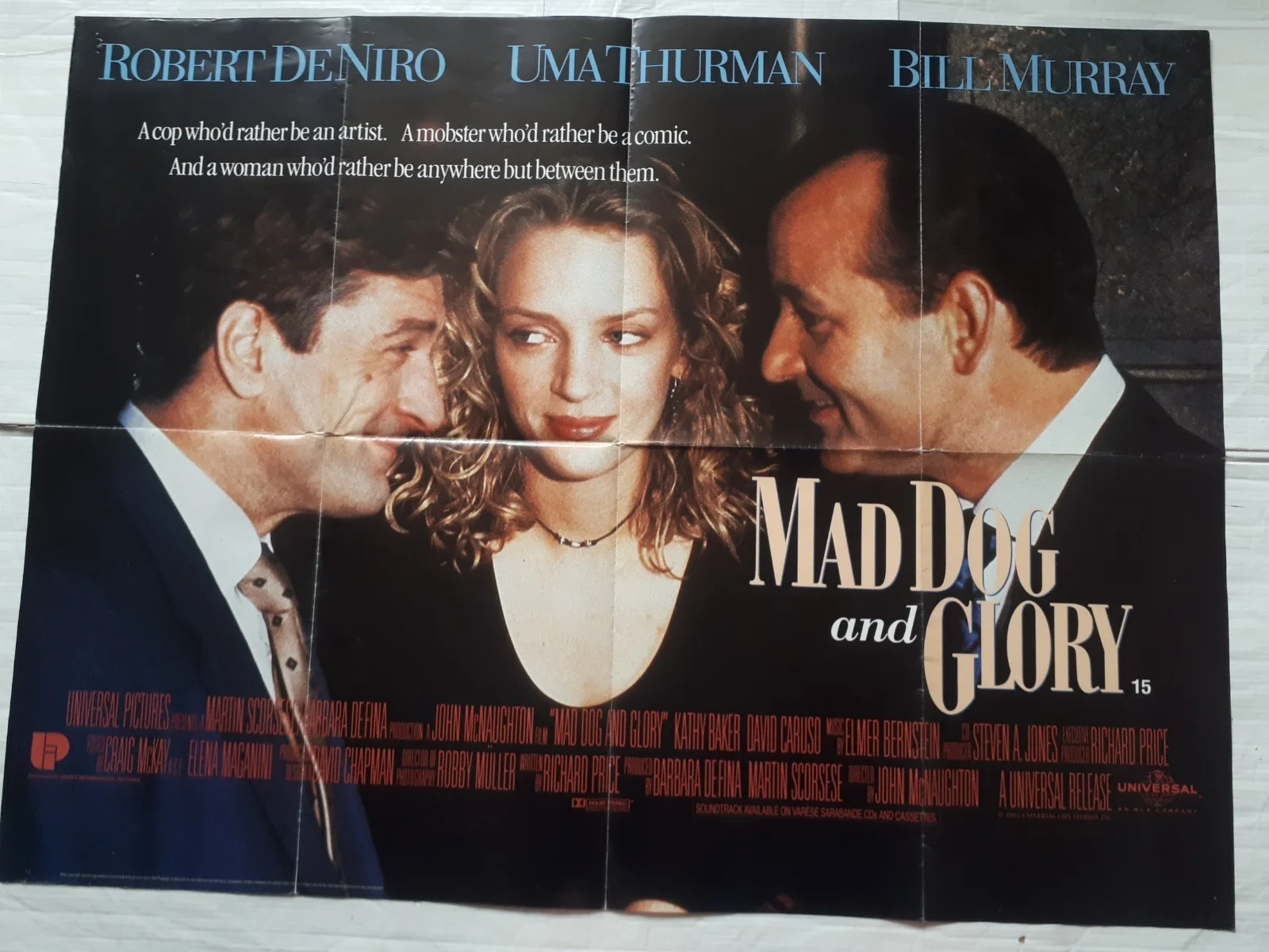 mad dog and glory 1992 ORIGINAL Poster UK Quad 30x40" 1990s bill murray, image 2