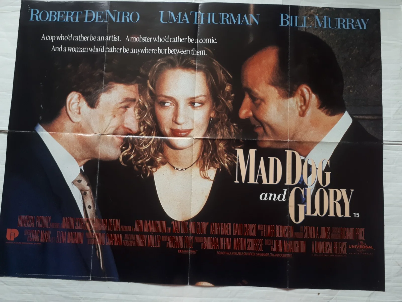mad dog and glory 1992 ORIGINAL Poster UK Quad 30x40" 1990s bill murray, image 3