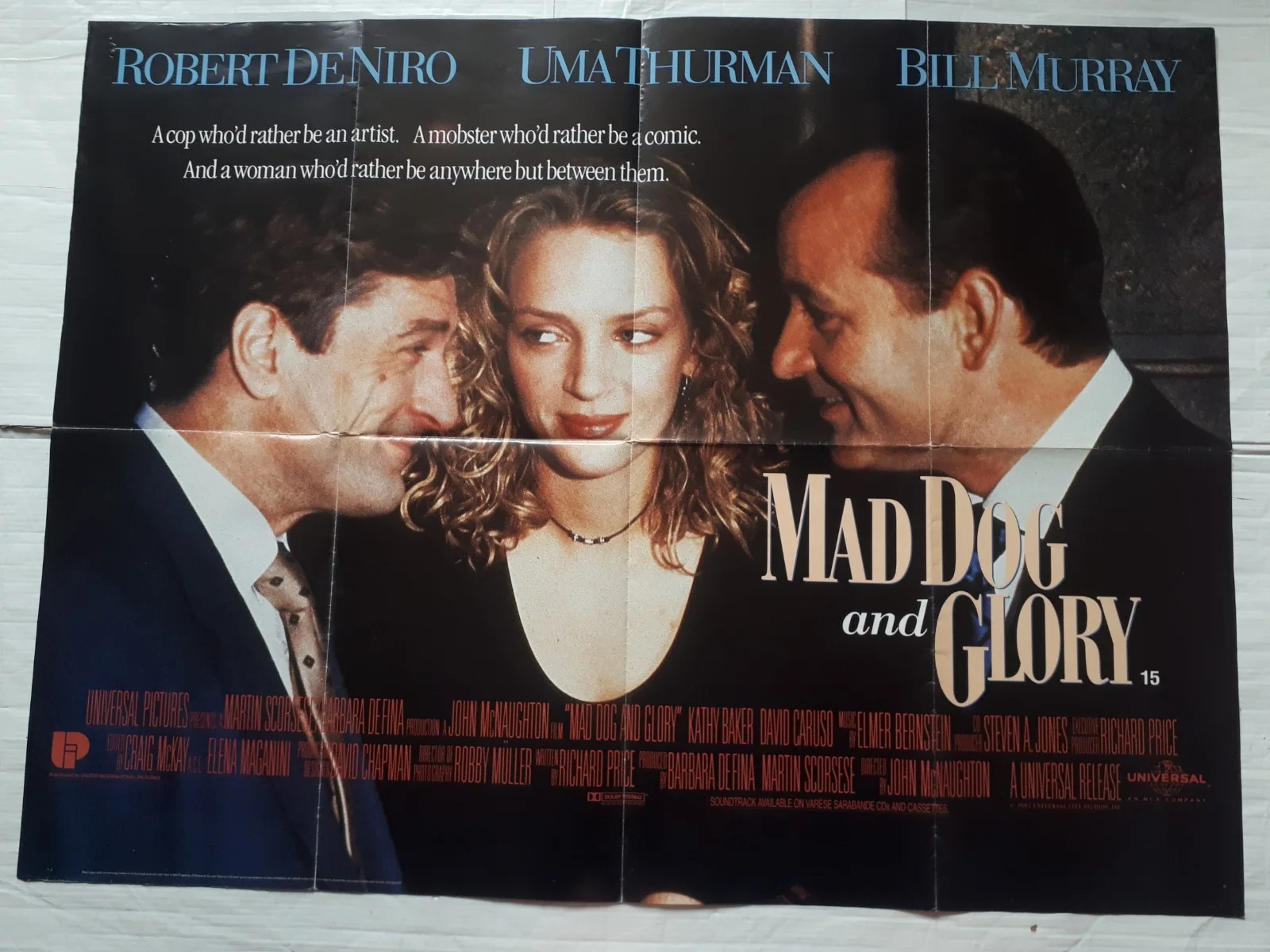mad dog and glory 1992 ORIGINAL Poster UK Quad 30x40" 1990s bill murray, image 4