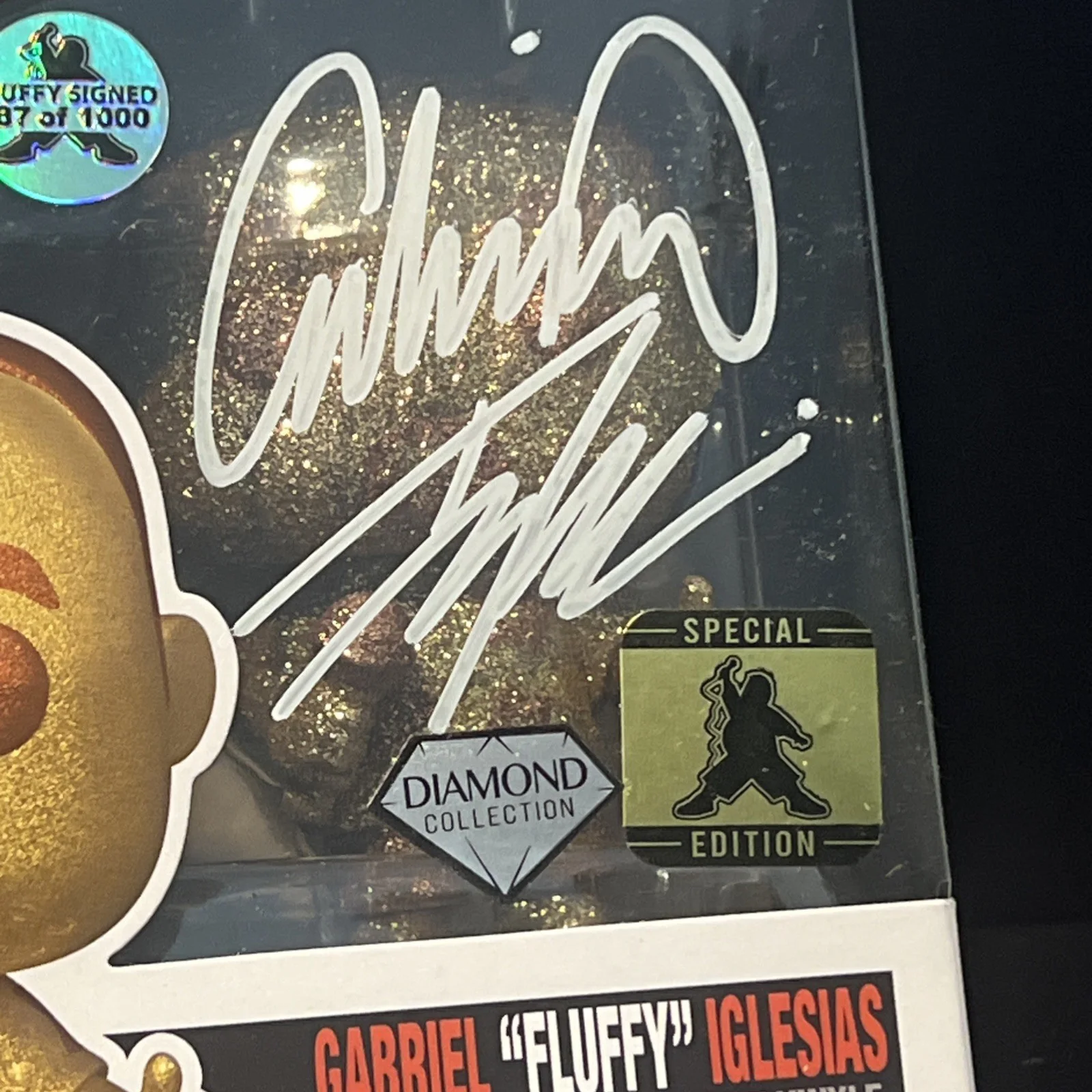 Gabriel Iglesias — Gabriel Iglesias Fluffy Funko Pop Gold Diamond Limited /1,000 SIGNED, изображение 2
