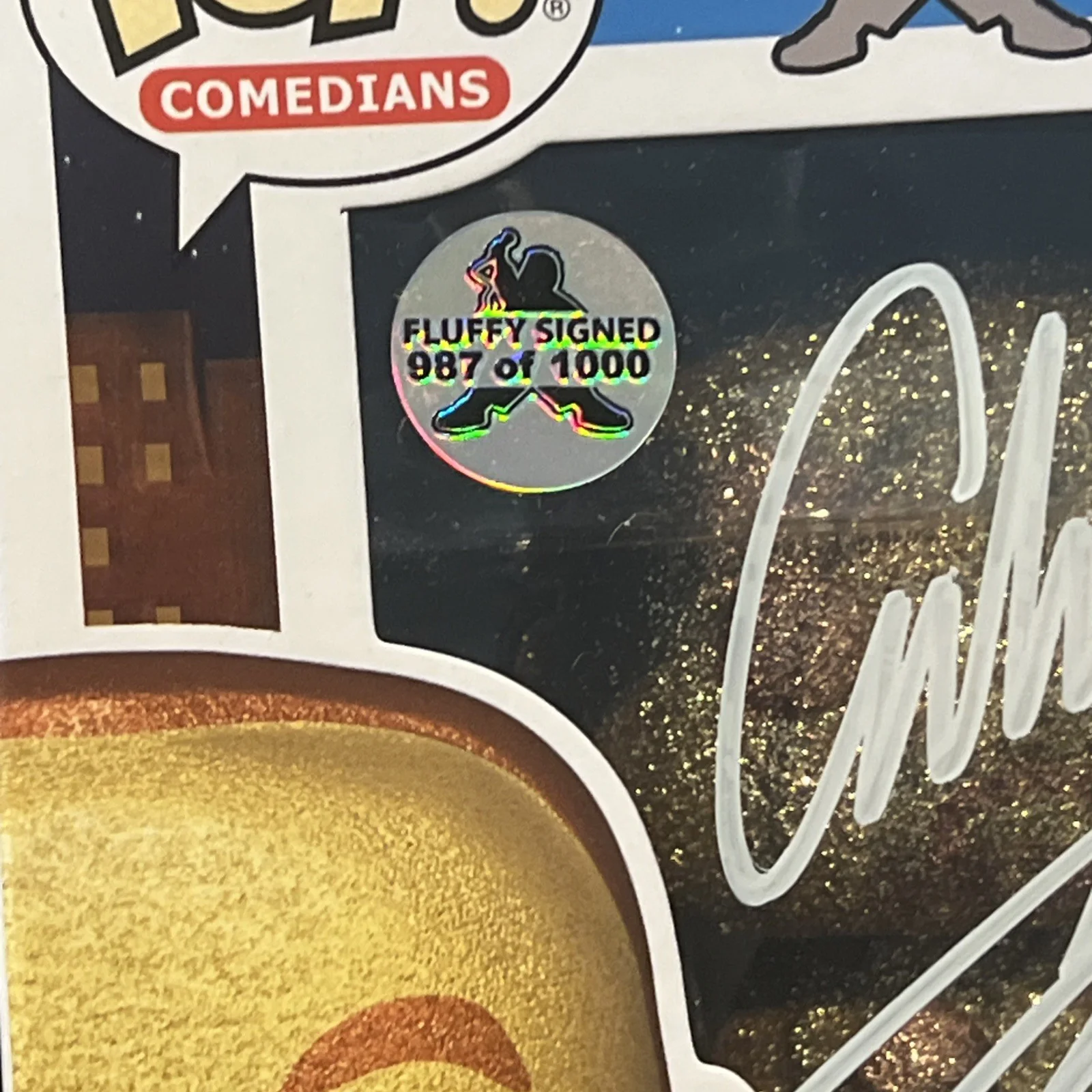 Gabriel Iglesias — Gabriel Iglesias Fluffy Funko Pop Gold Diamond Limited /1,000 SIGNED, изображение 3