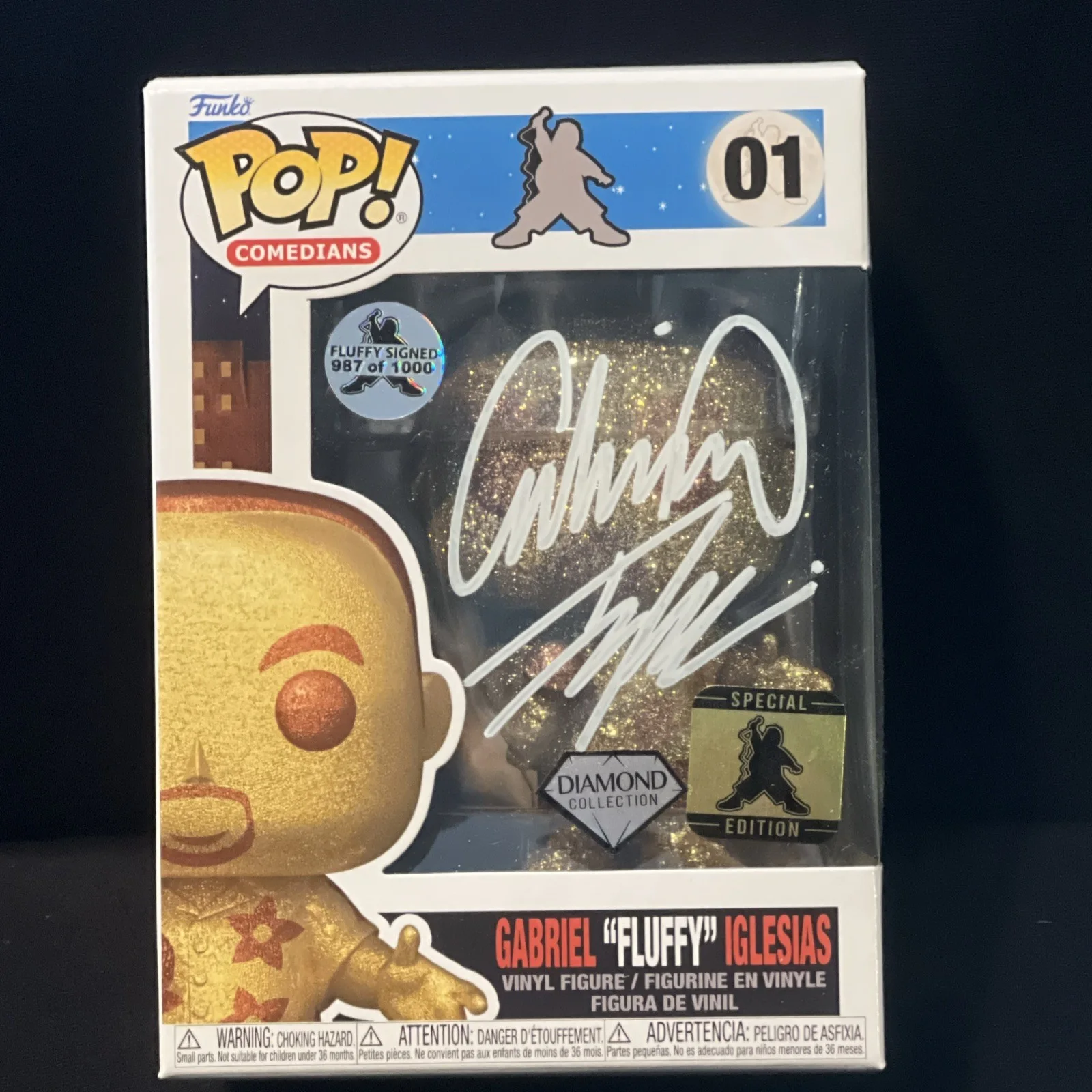Gabriel Iglesias — Gabriel Iglesias Fluffy Funko Pop Gold Diamond Limited /1,000 SIGNED, изображение 5