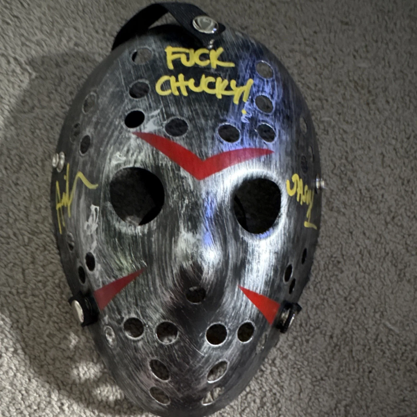 Jason 1 — Friday the 13th Jason 1 Autographed Mask & Photo Beckett Authenticated