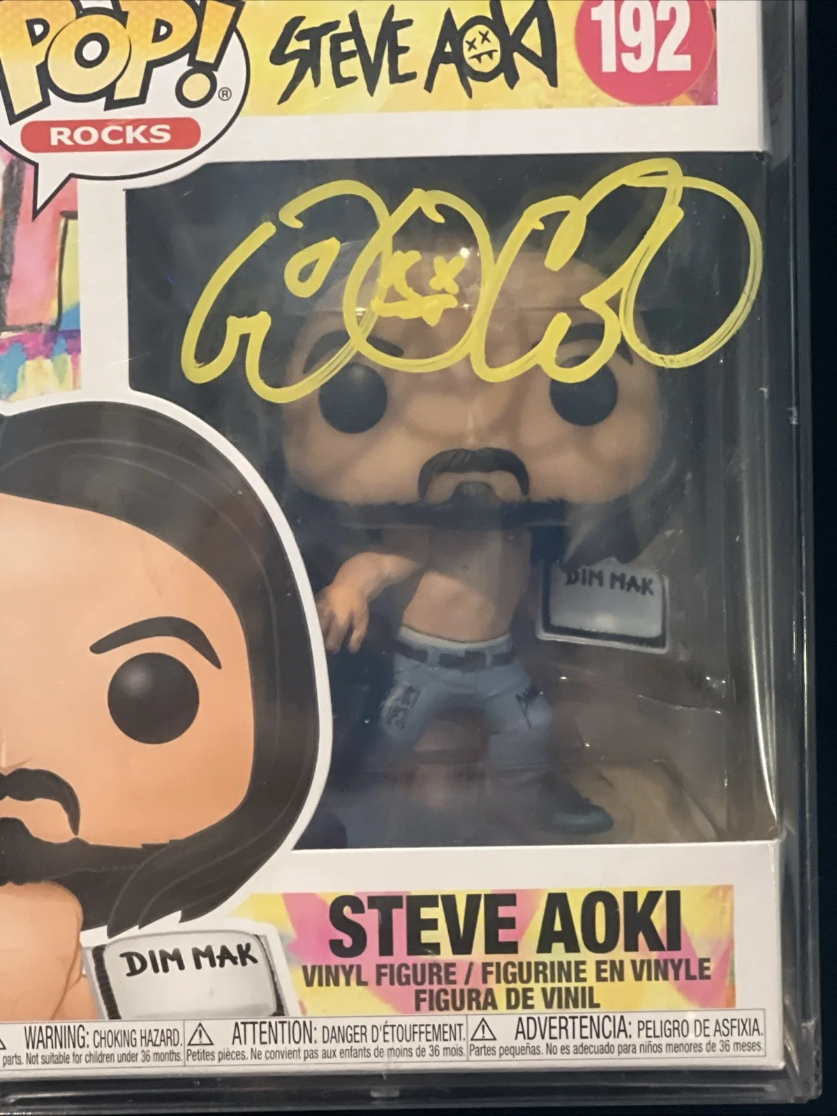Steve Aoki Signed Autograph Slabbed Funko Pop #192 PSA/DNA, image 3