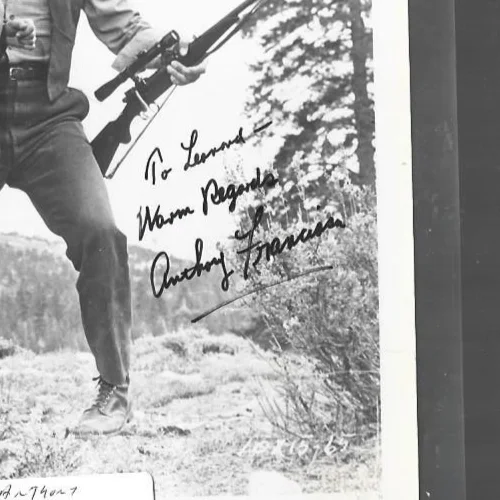 Original Hand Signed Anthony Franciosa autograph on 8 x 10 photo, изображение 2