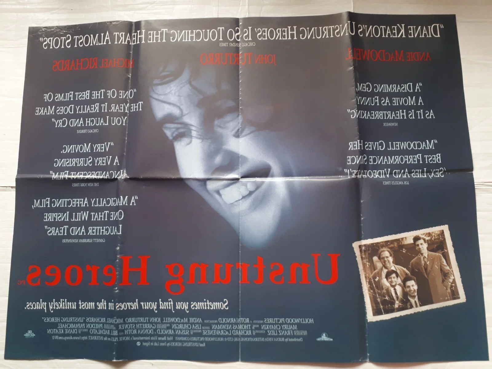 unstrung heroes 1995 ORIGINAL Poster UK Quad 30x40" 1990s diane keaton, изображение 4