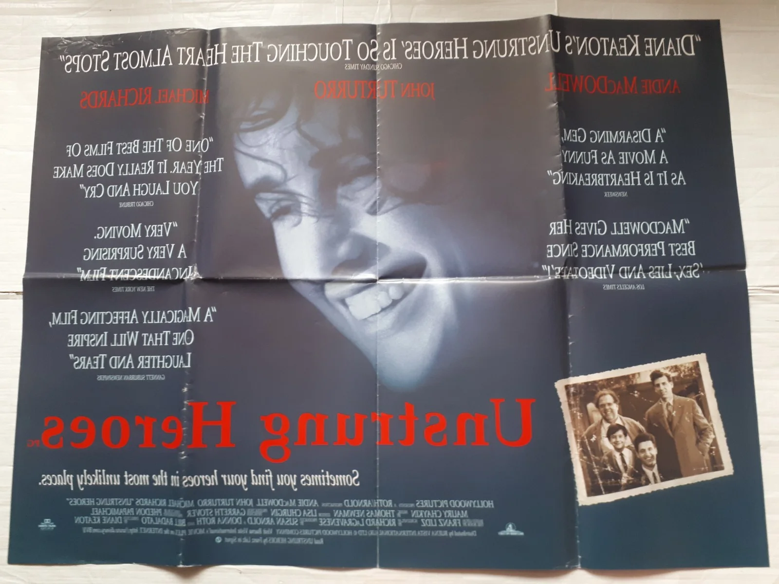 unstrung heroes 1995 ORIGINAL Poster UK Quad 30x40" 1990s diane keaton, изображение 5