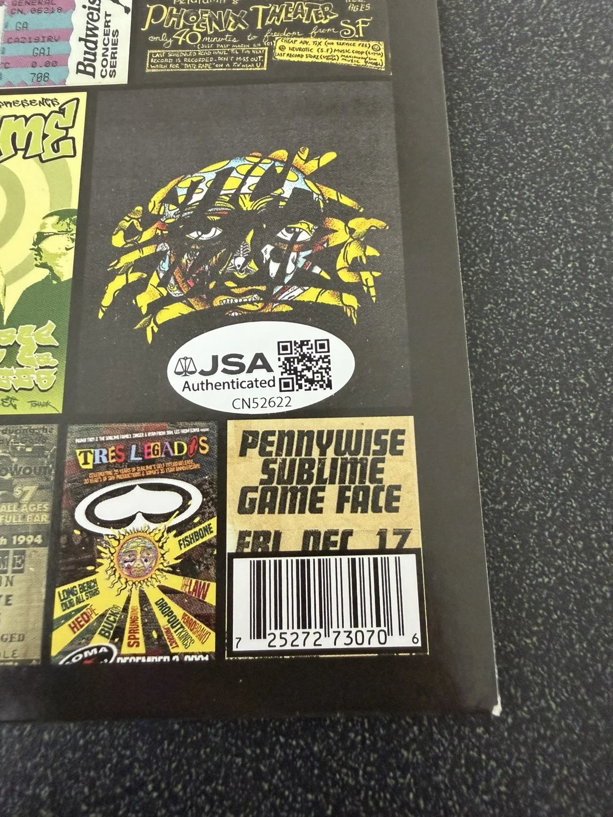 ERIC WILSON SIGNED *SUBLIME* STICK FIGURE 7”VINYL RECORD SINGLE JSA COA, image 4