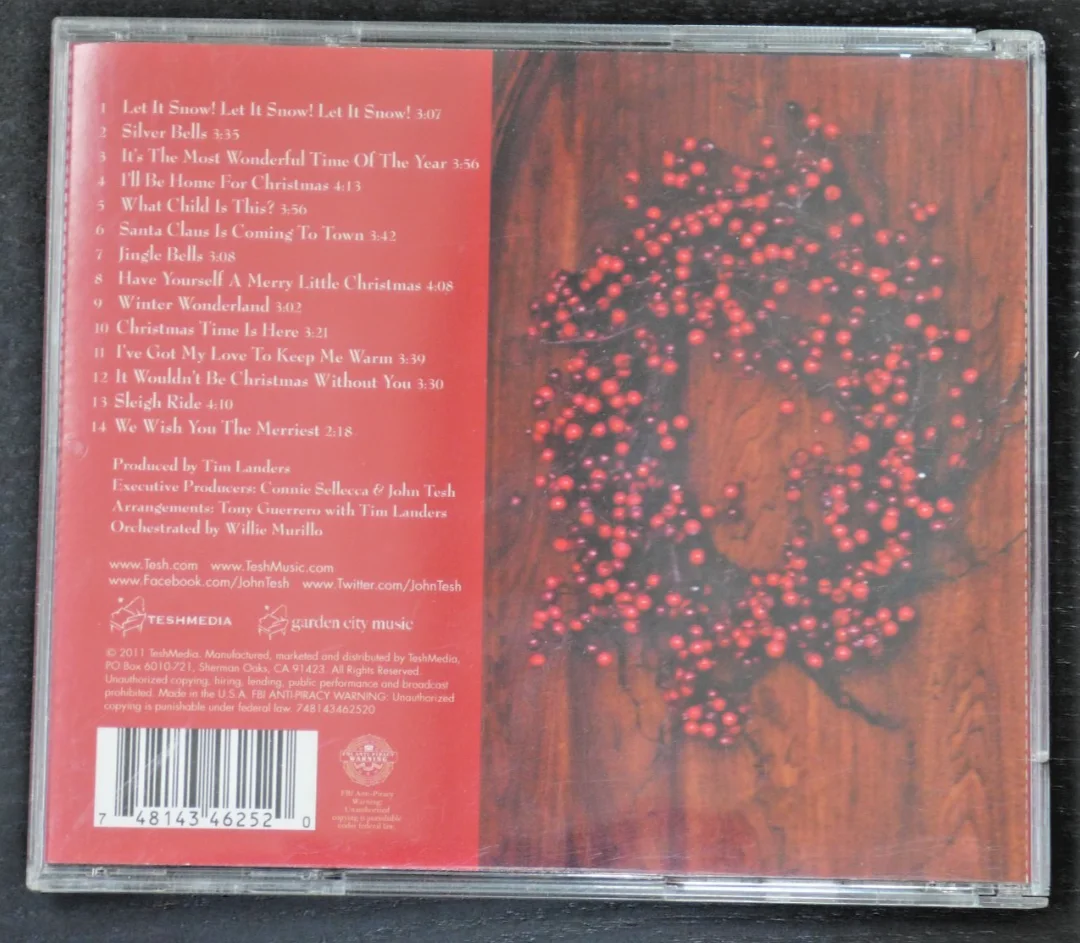 JOHN TESH AUTOGRAPHED BIG BAND CHRISTMAS SIGNED CD BOOKLET & CD 2011, image 3